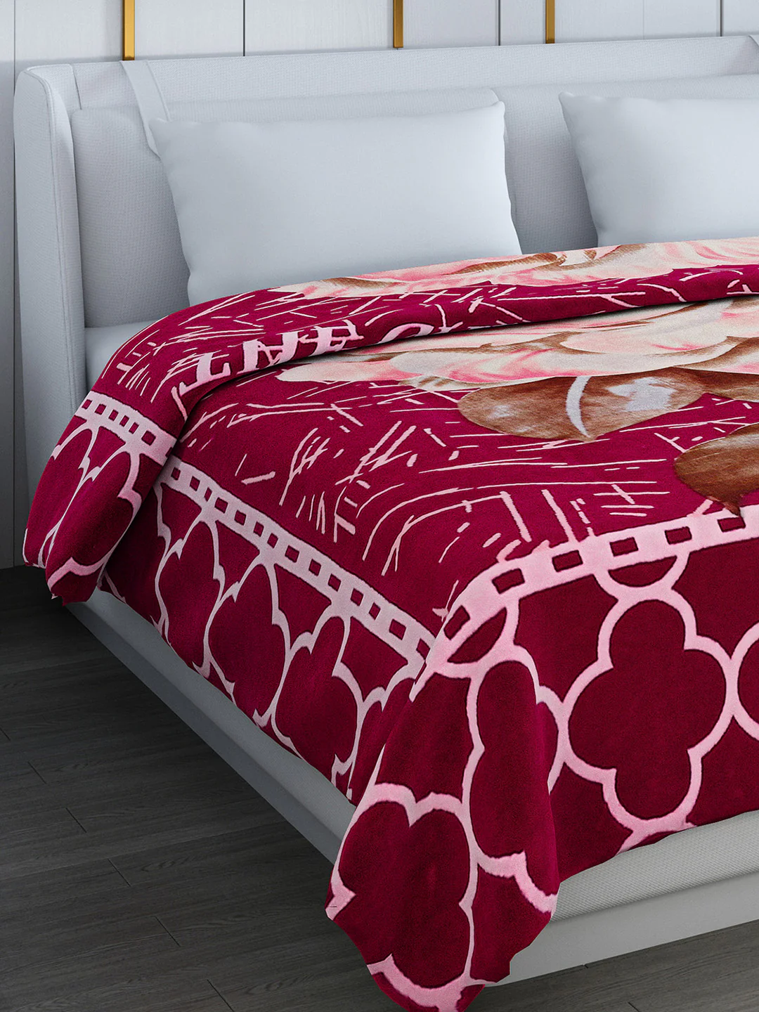 Printed Double Bed Blanket for Heavy Winter -2 Ply - Image 4