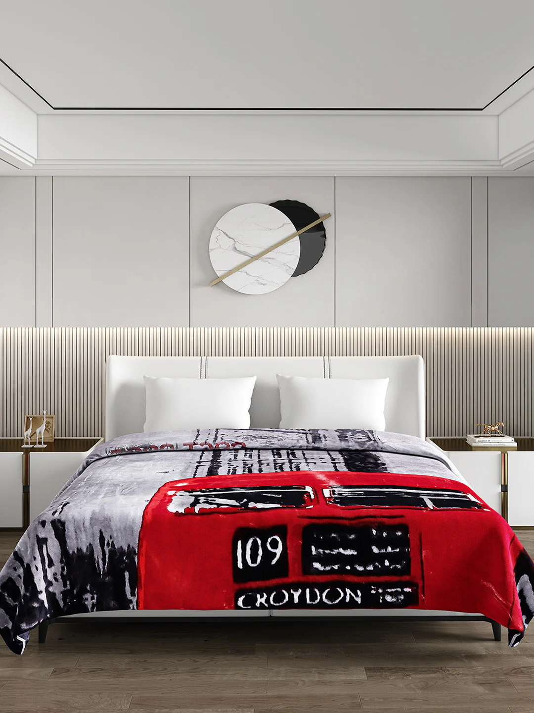 Printed Double Bed Blanket for Heavy Winter -2 Ply - Image 2