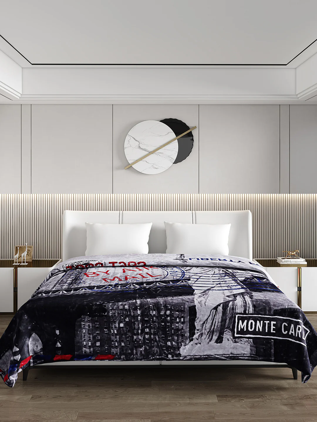 Printed Double Bed Blanket for Heavy Winter -2 Ply - Image 2