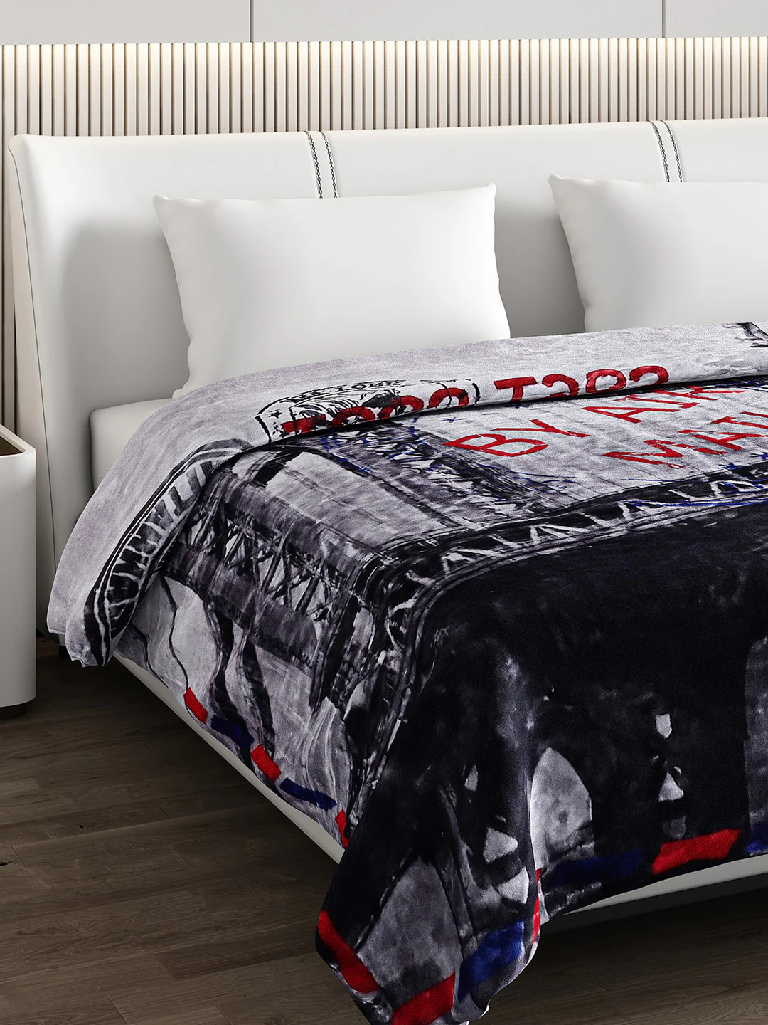 Printed Double Bed Blanket for Heavy Winter -2 Ply - Image 4
