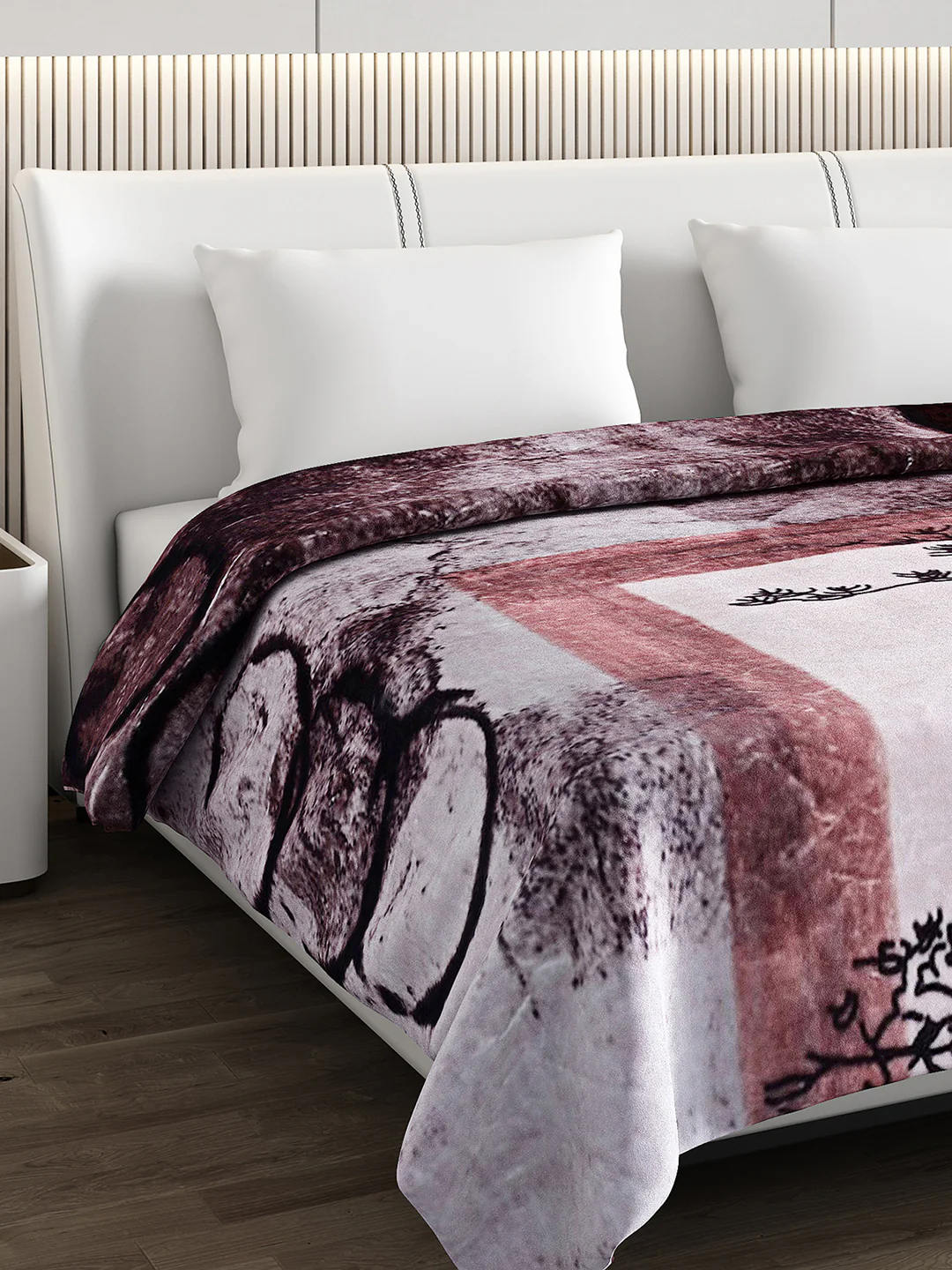 Printed Double Bed Blanket for Heavy Winter -2 Ply - Image 4
