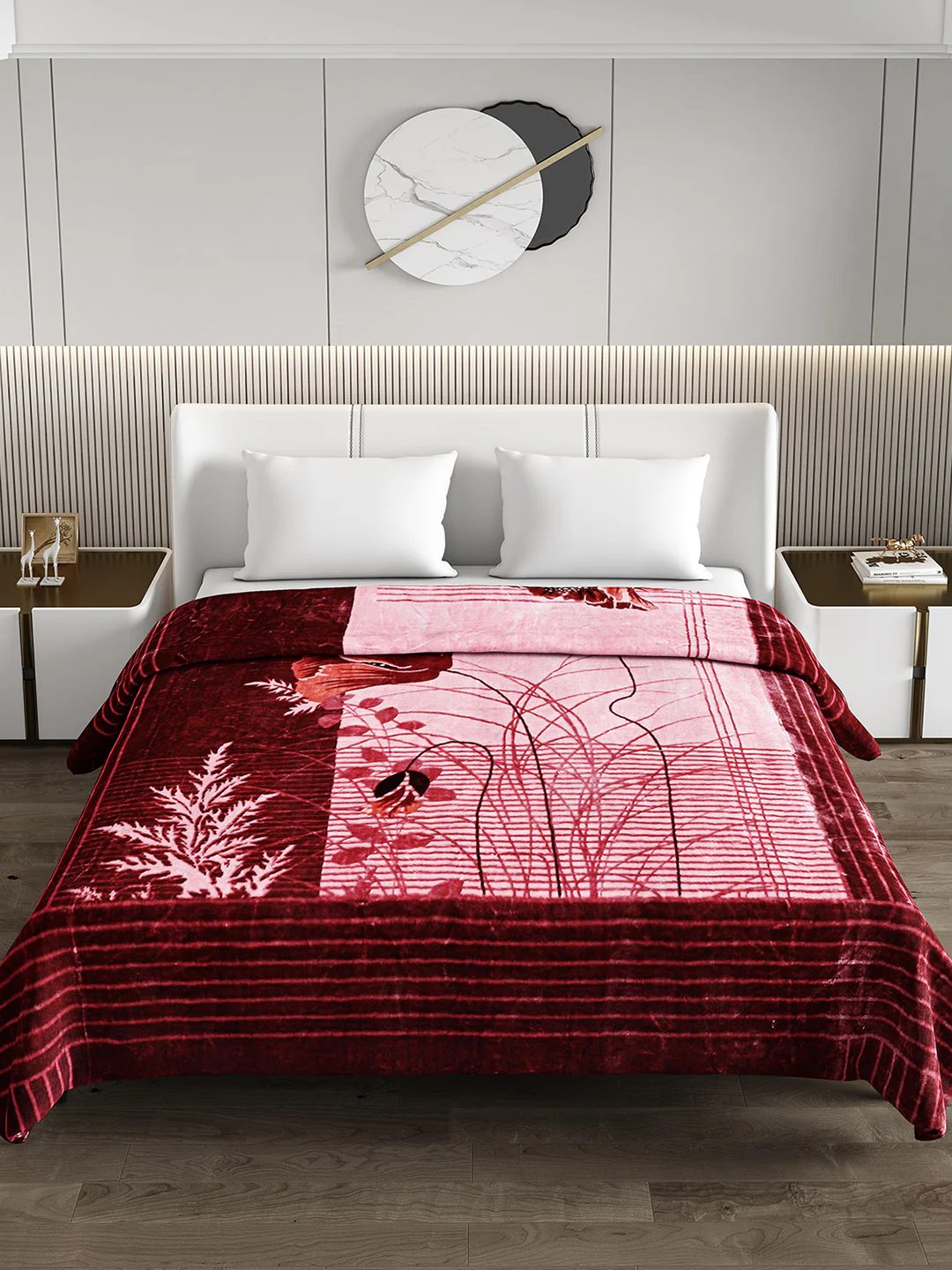 Printed Double Bed Blanket for Heavy Winter -2 Ply - Image 3