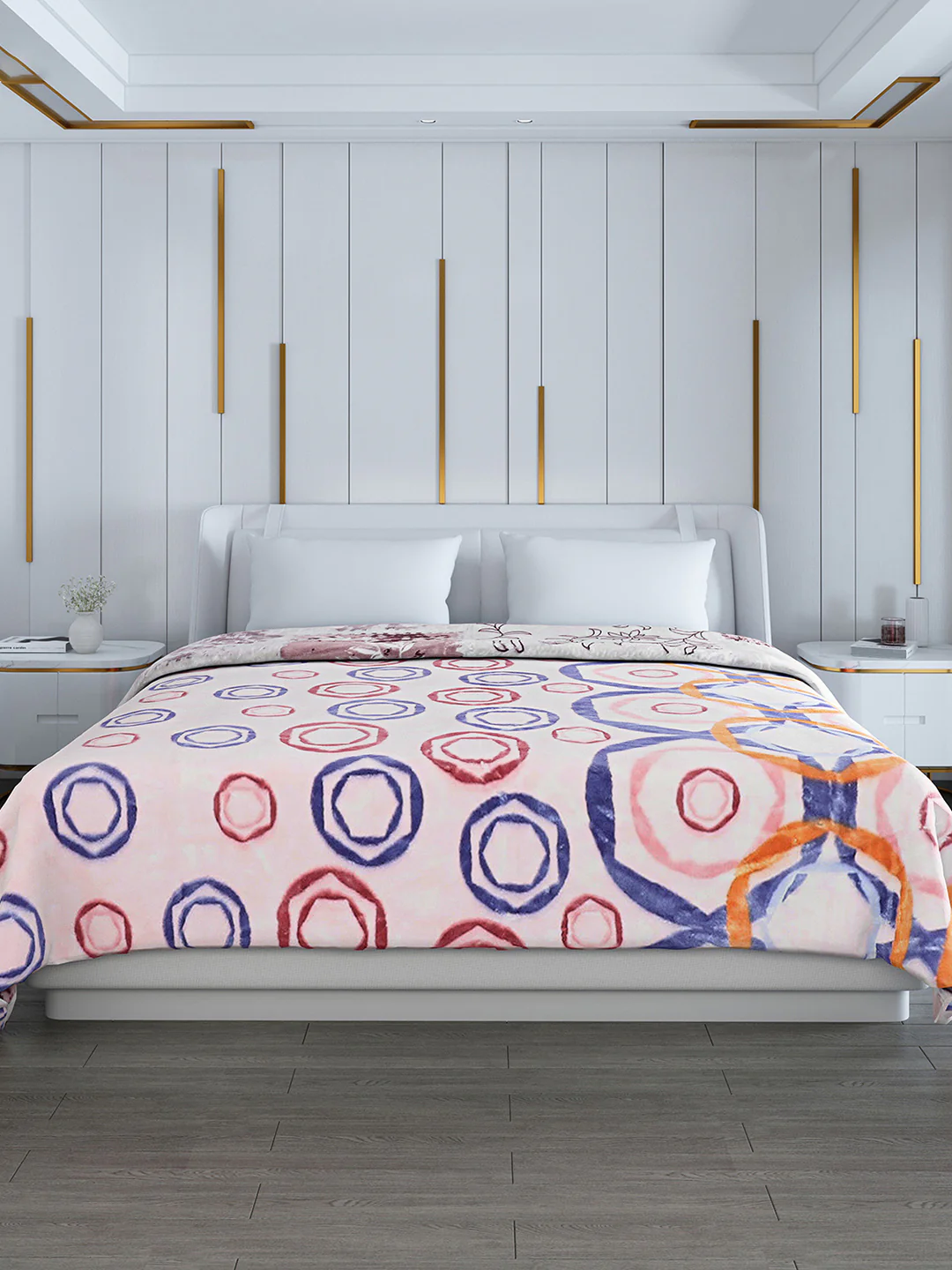 Printed Double Bed Blanket for Heavy Winter -2 Ply - Image 2