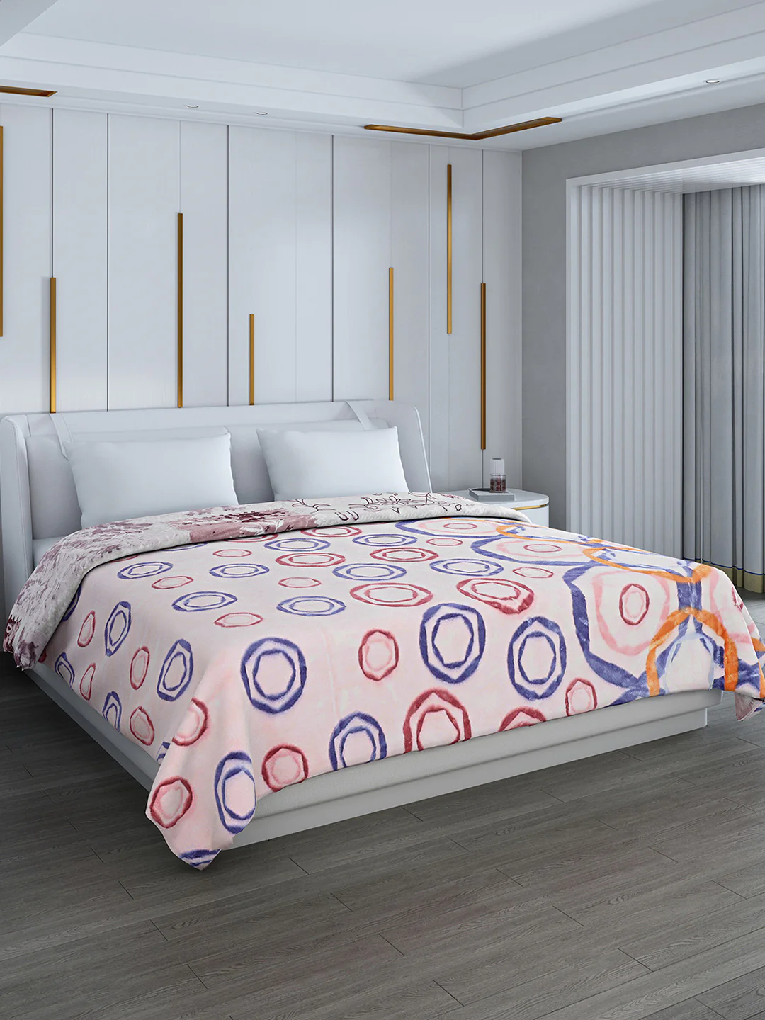 Printed Double Bed Blanket for Heavy Winter -2 Ply - Image 4