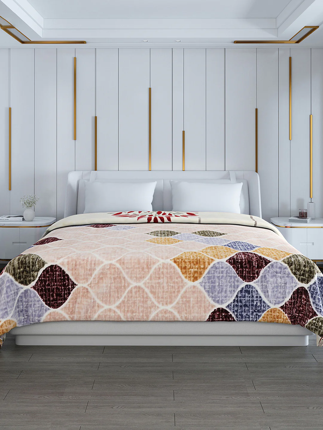 Printed Double Bed Blanket for Heavy Winter -2 Ply - Image 2