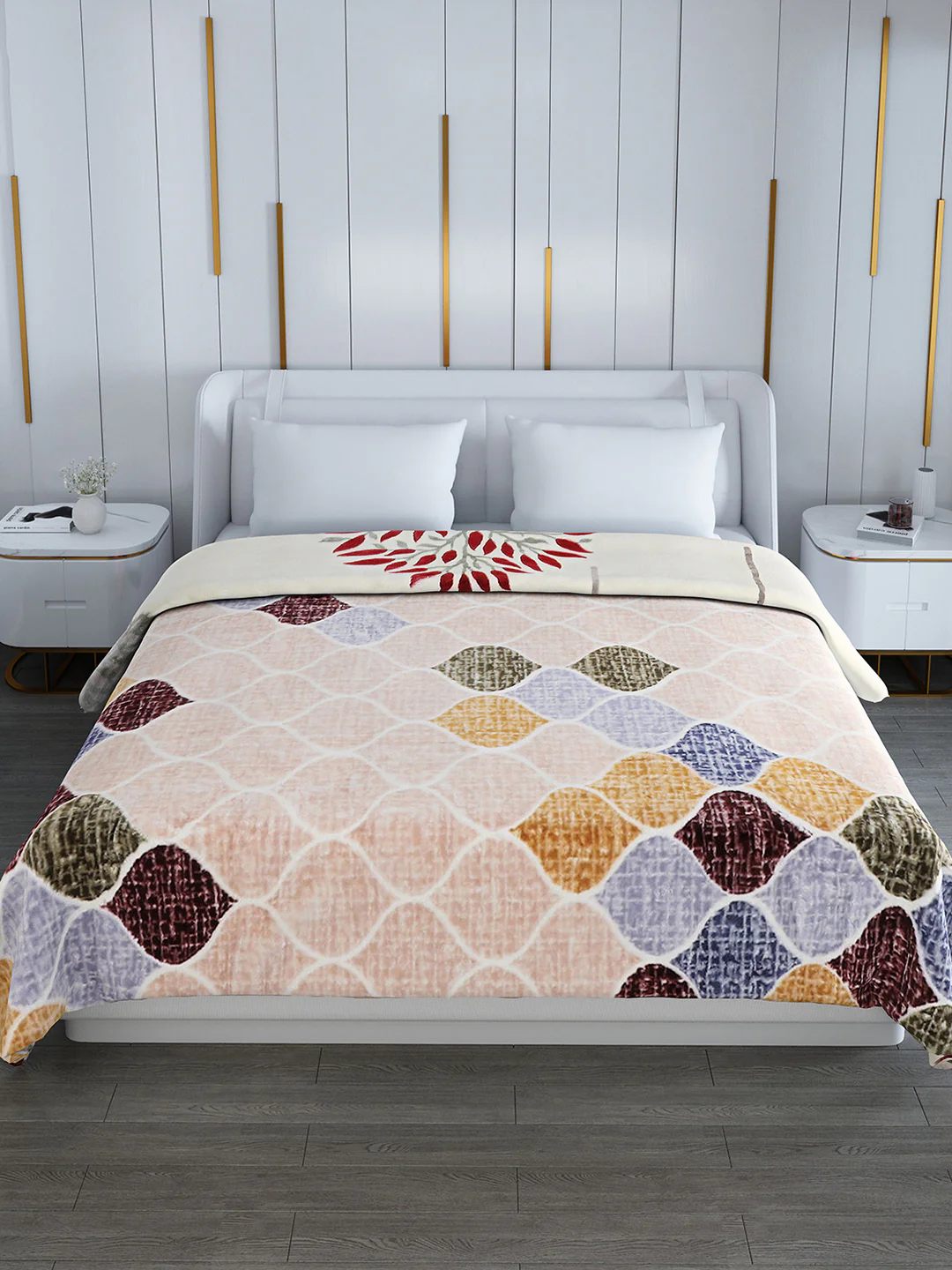 Printed Double Bed Blanket for Heavy Winter -2 Ply - Image 3