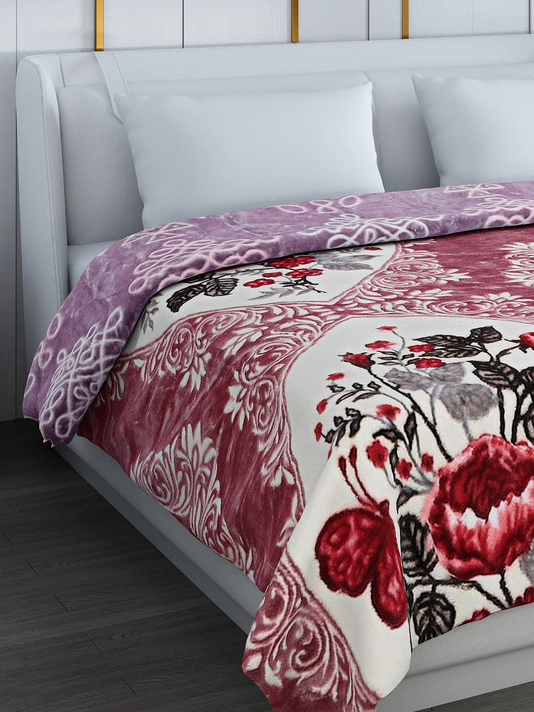 Printed Double Bed Blanket for Heavy Winter -2 Ply - Image 6
