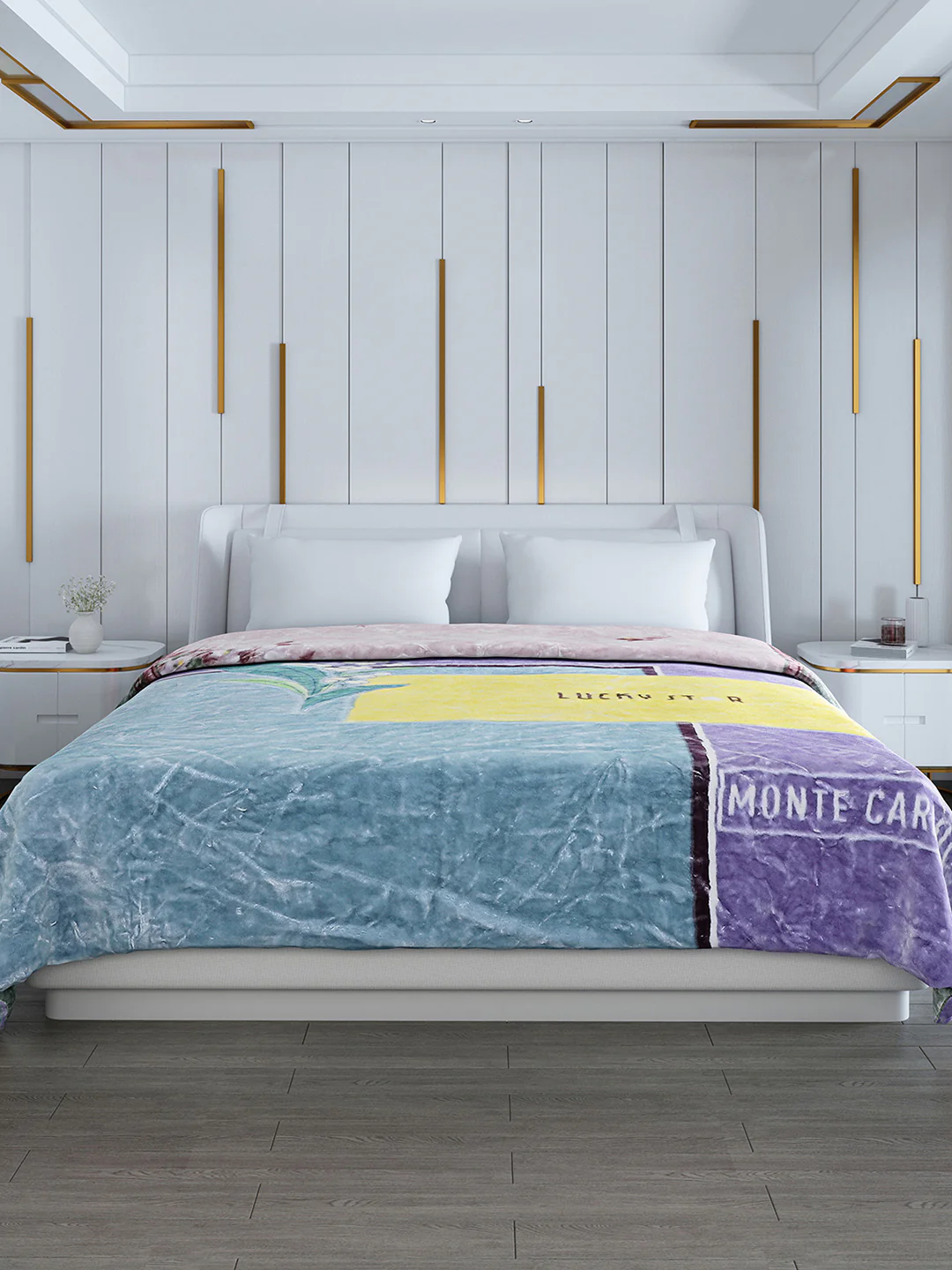 Printed Double Bed Blanket for Heavy Winter -2 Ply - Image 2