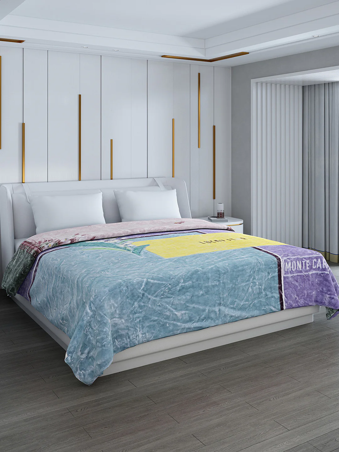 Printed Double Bed Blanket for Heavy Winter -2 Ply - Image 4