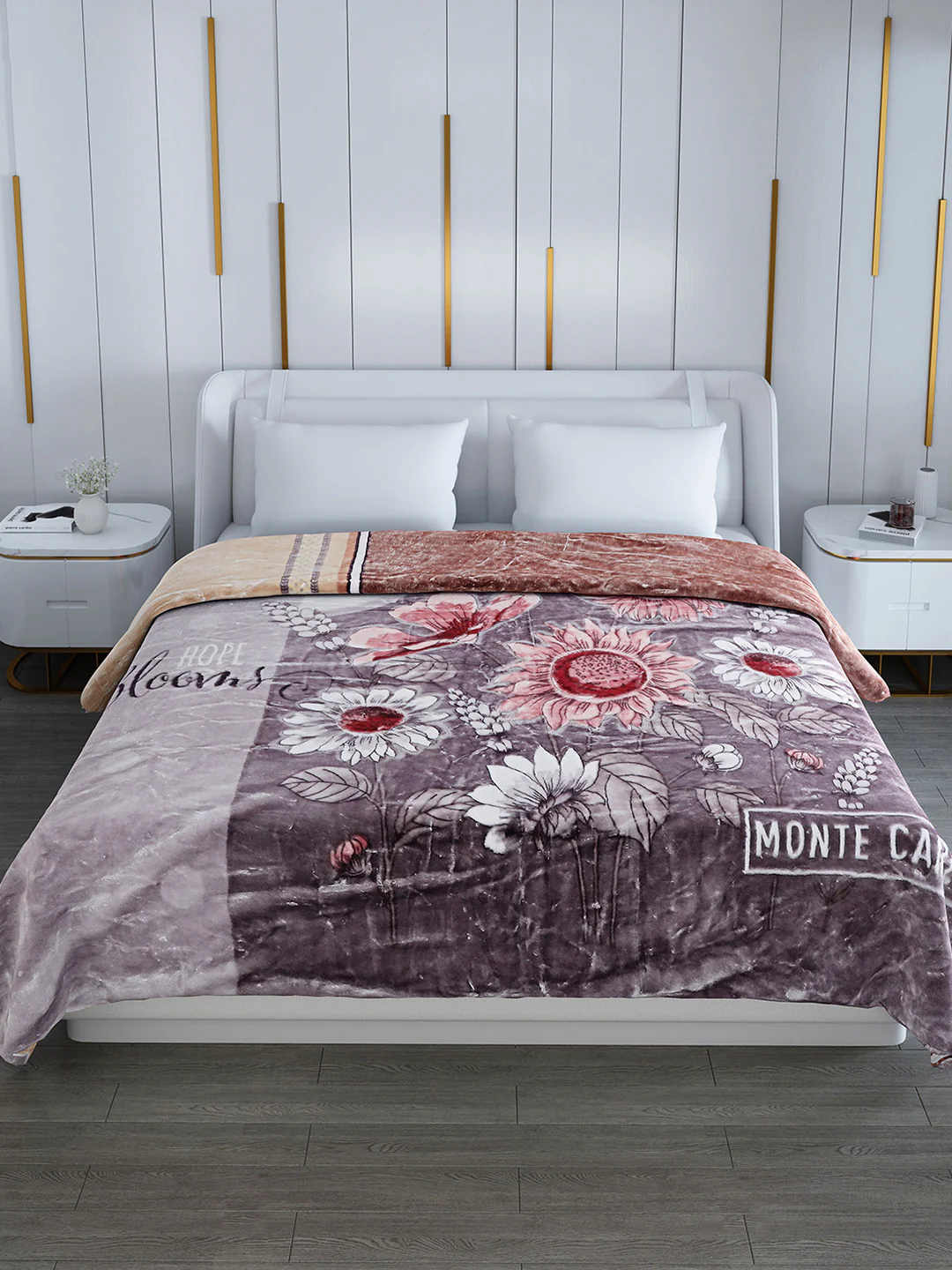 Printed Double Bed Blanket for Heavy Winter -2 Ply - Image 3