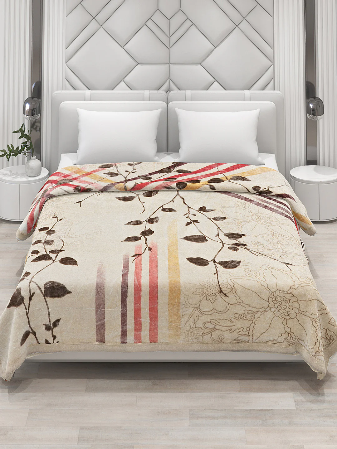 Printed Double Bed Blanket for Heavy Winter -3 Ply - Image 2