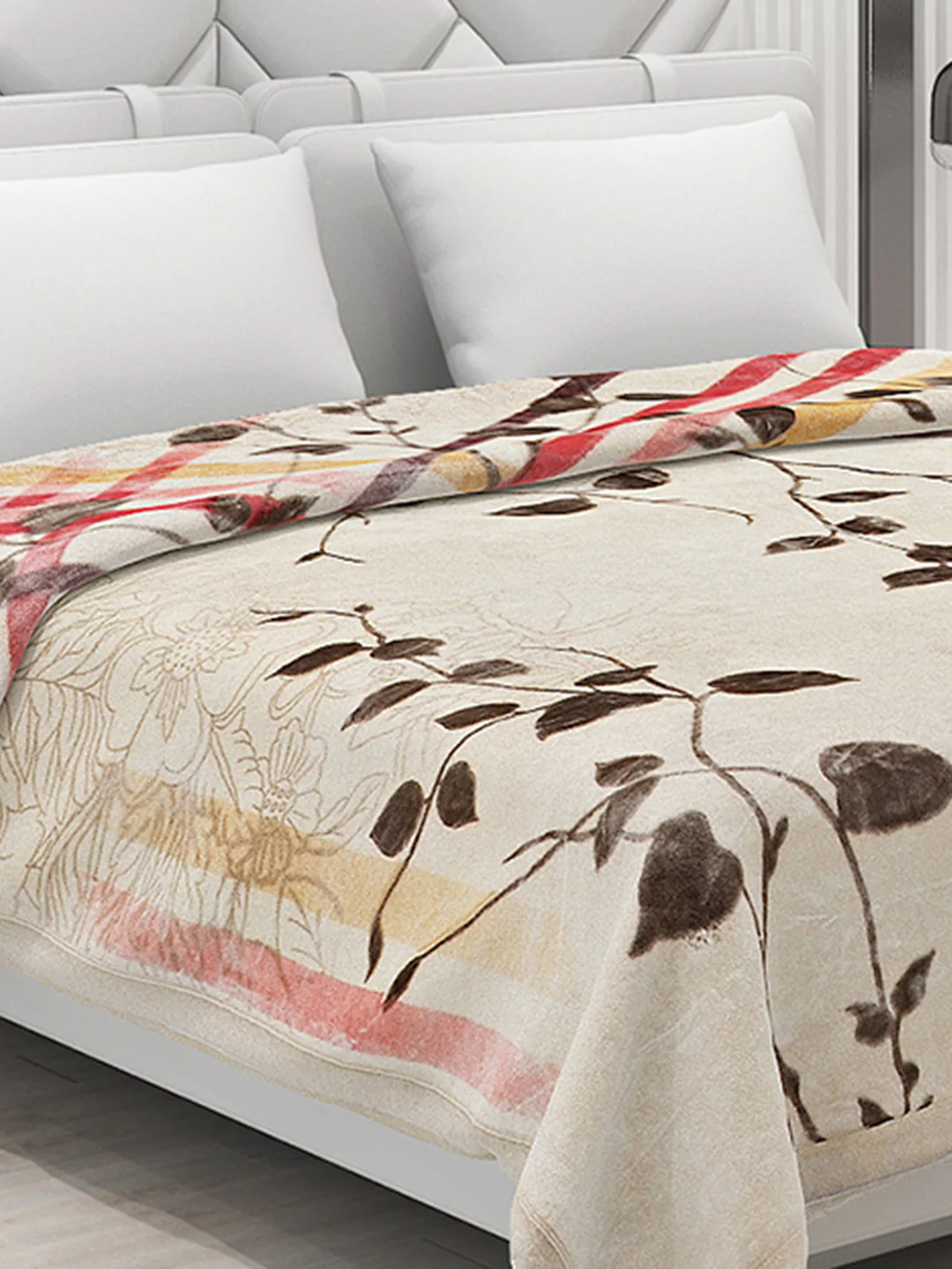 Printed Double Bed Blanket for Heavy Winter -3 Ply - Image 4