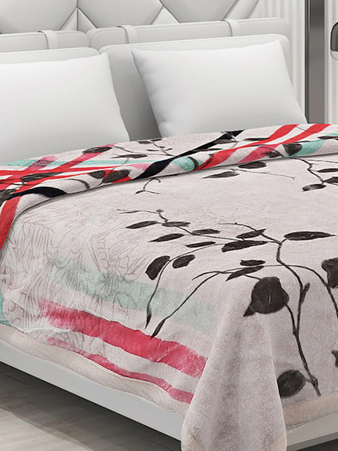 Printed Double Bed Blanket for Heavy Winter -3 Ply - Image 4