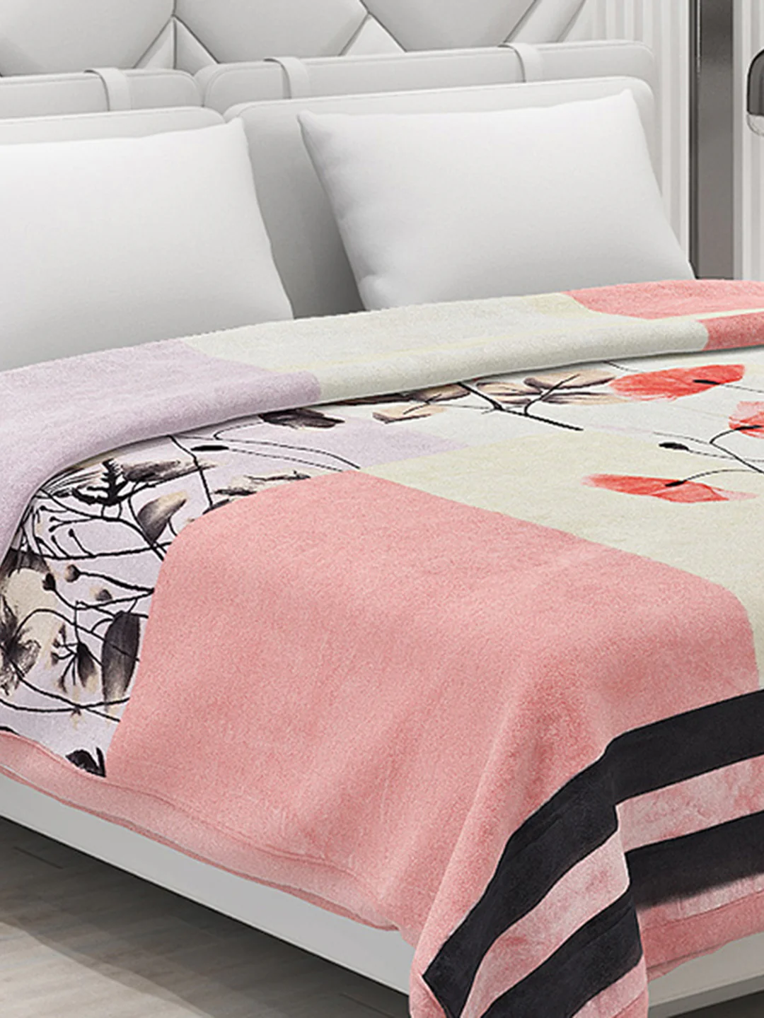 Printed Double Bed Blanket for Heavy Winter -3 Ply - Image 4