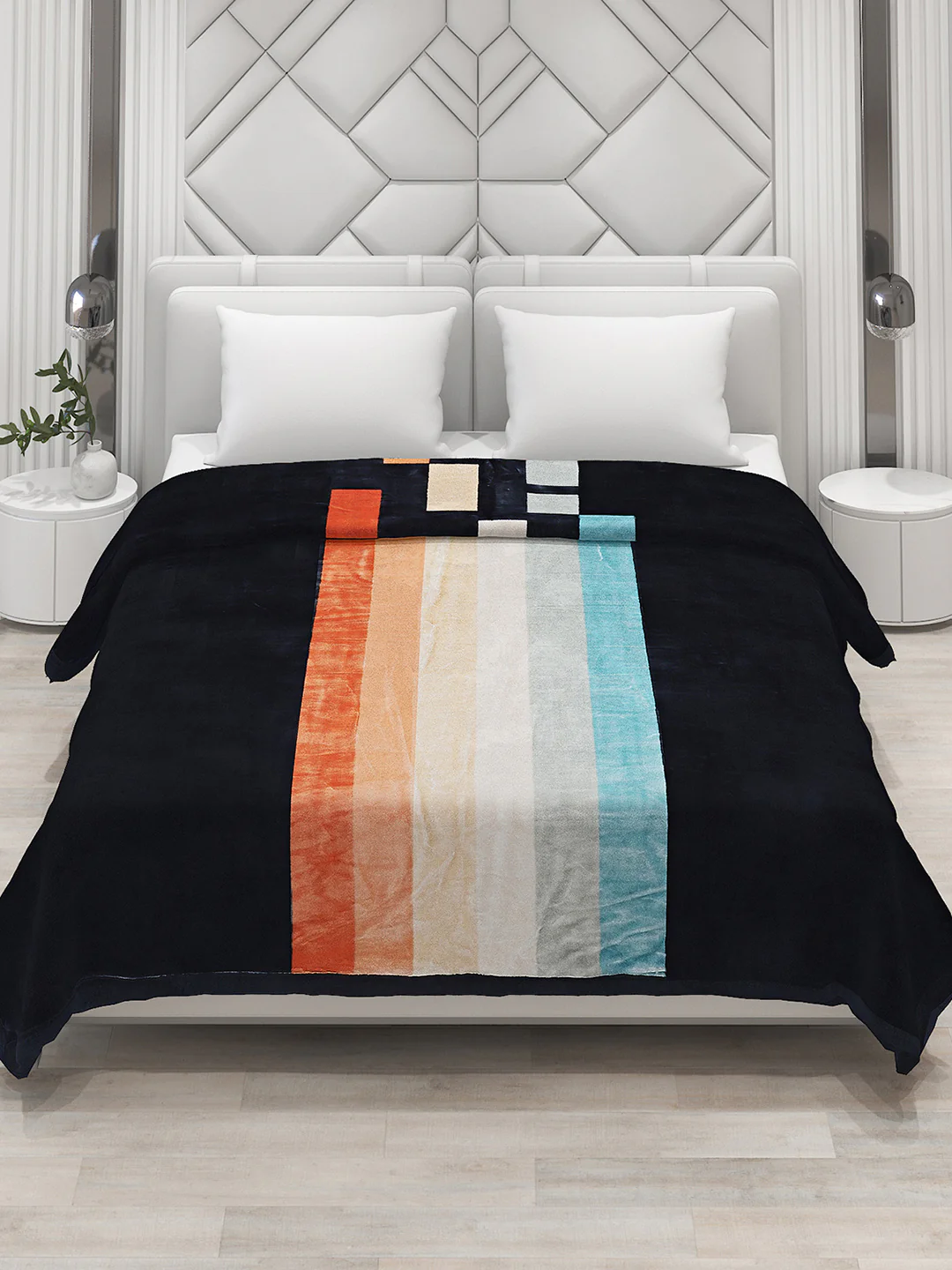 Printed Double Bed Blanket for Heavy Winter -3 Ply - Image 2