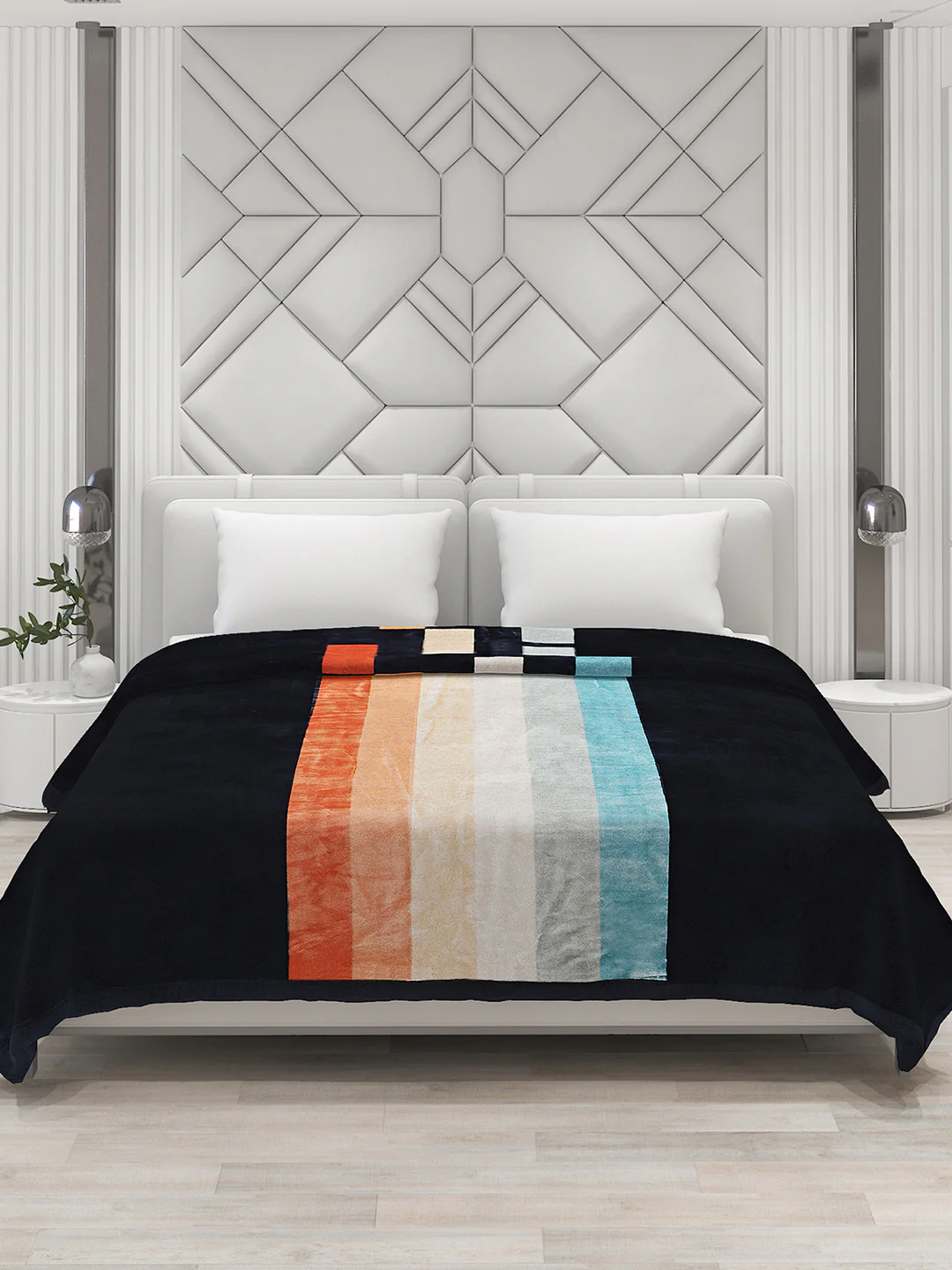 Printed Double Bed Blanket for Heavy Winter -3 Ply - Image 3
