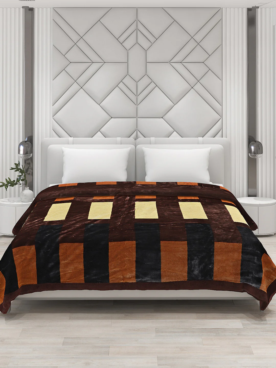 Printed Double Bed Blanket for Heavy Winter -3 Ply - Image 3
