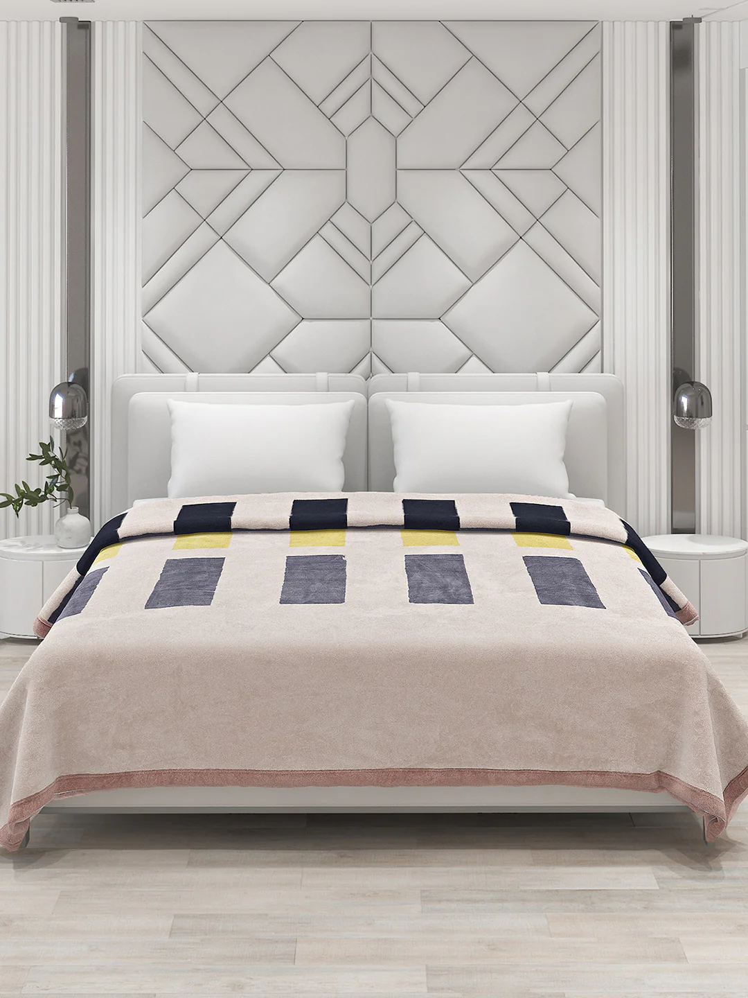 Printed Double Bed Blanket for Heavy Winter -3 Ply - Image 3