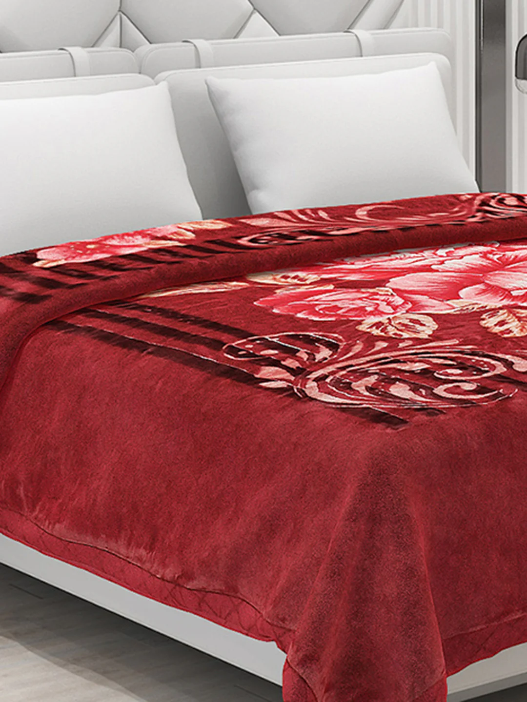 Printed Double Bed Blanket for Heavy Winter -3 Ply - Image 4