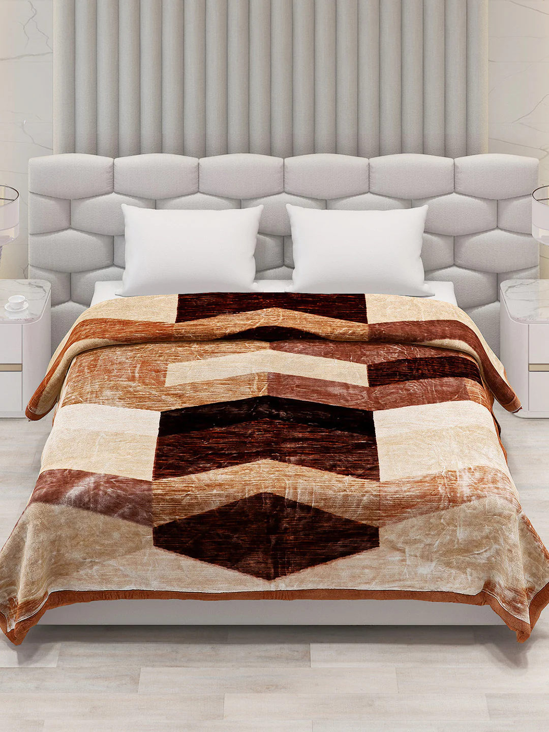 Printed Double Bed Blanket for Heavy Winter -3 Ply - Image 2