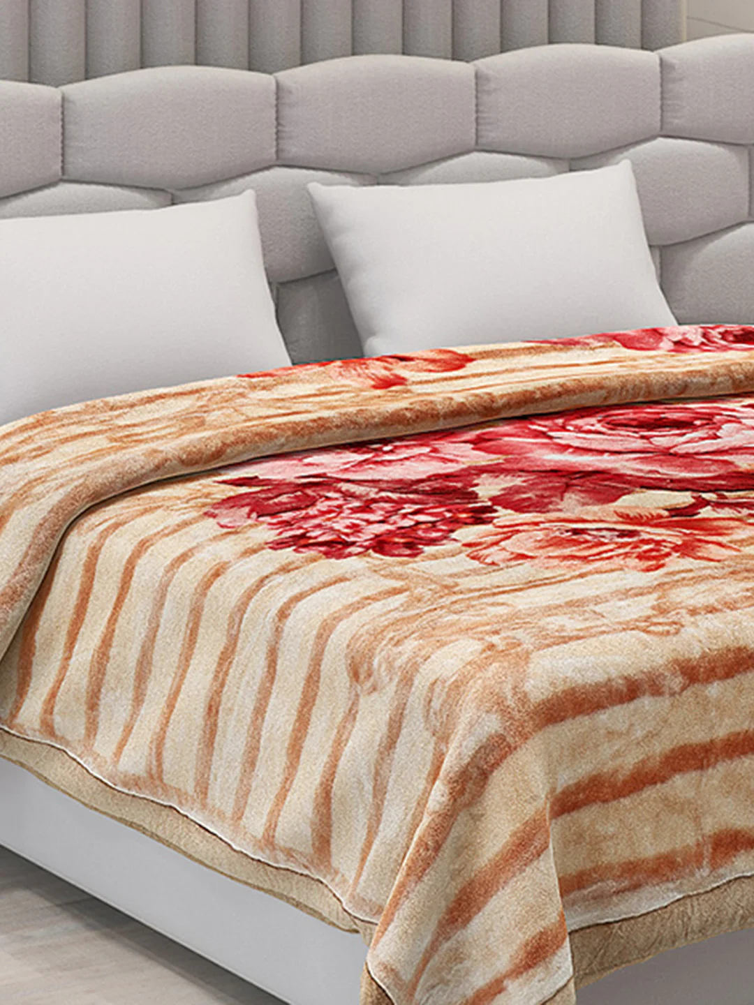 Printed Double Bed Blanket for Heavy Winter -3 Ply - Image 4