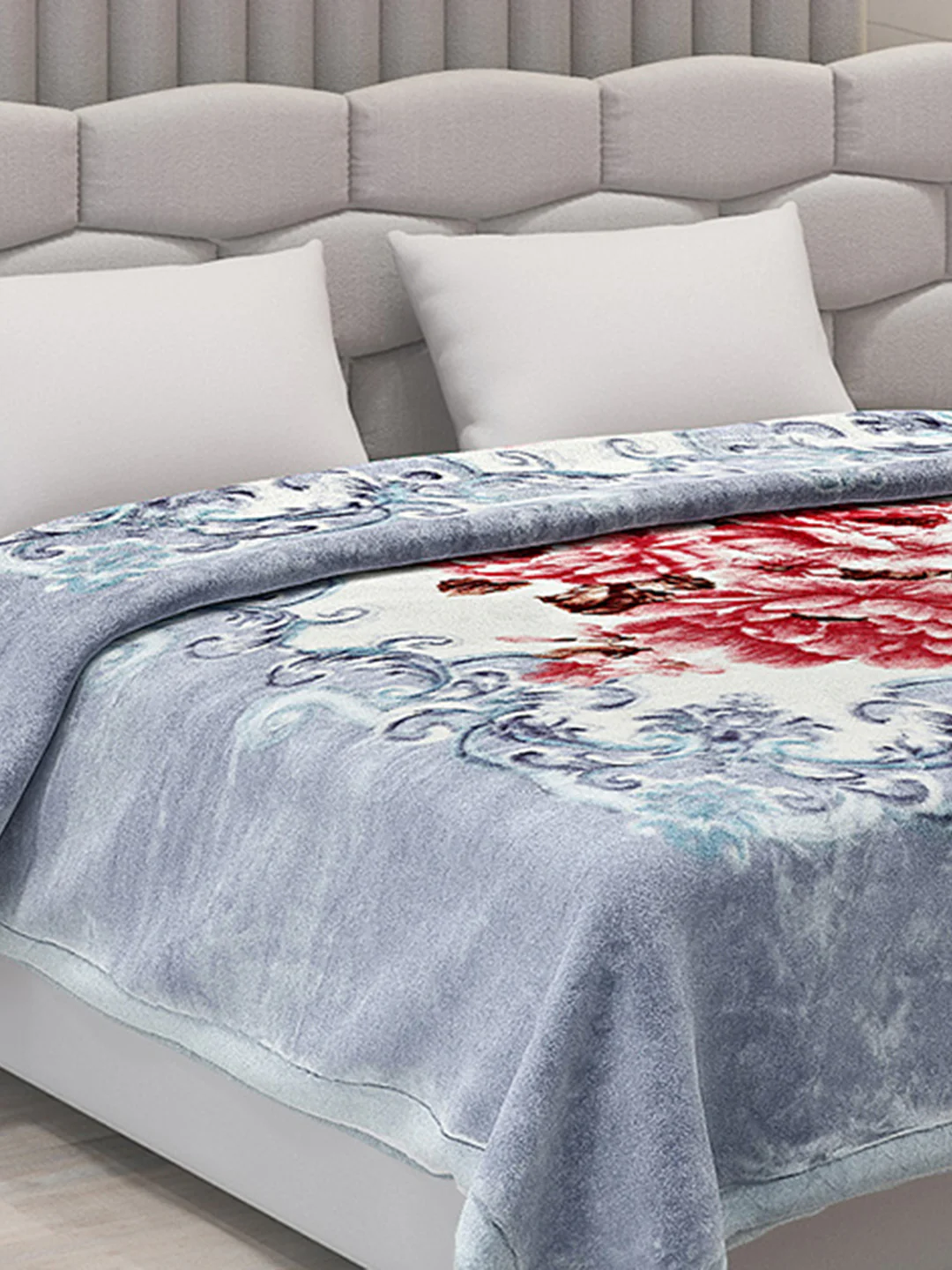 Printed Double Bed Blanket for Heavy Winter -3 Ply - Image 4
