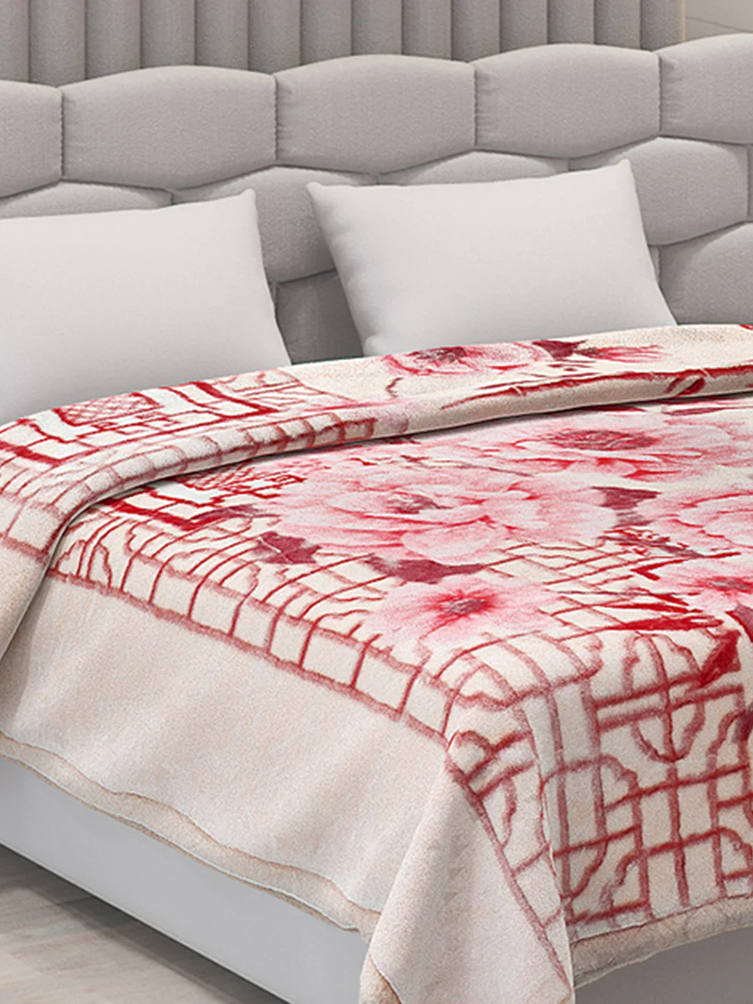 Printed Double Bed Blanket for Heavy Winter -3 Ply - Image 4
