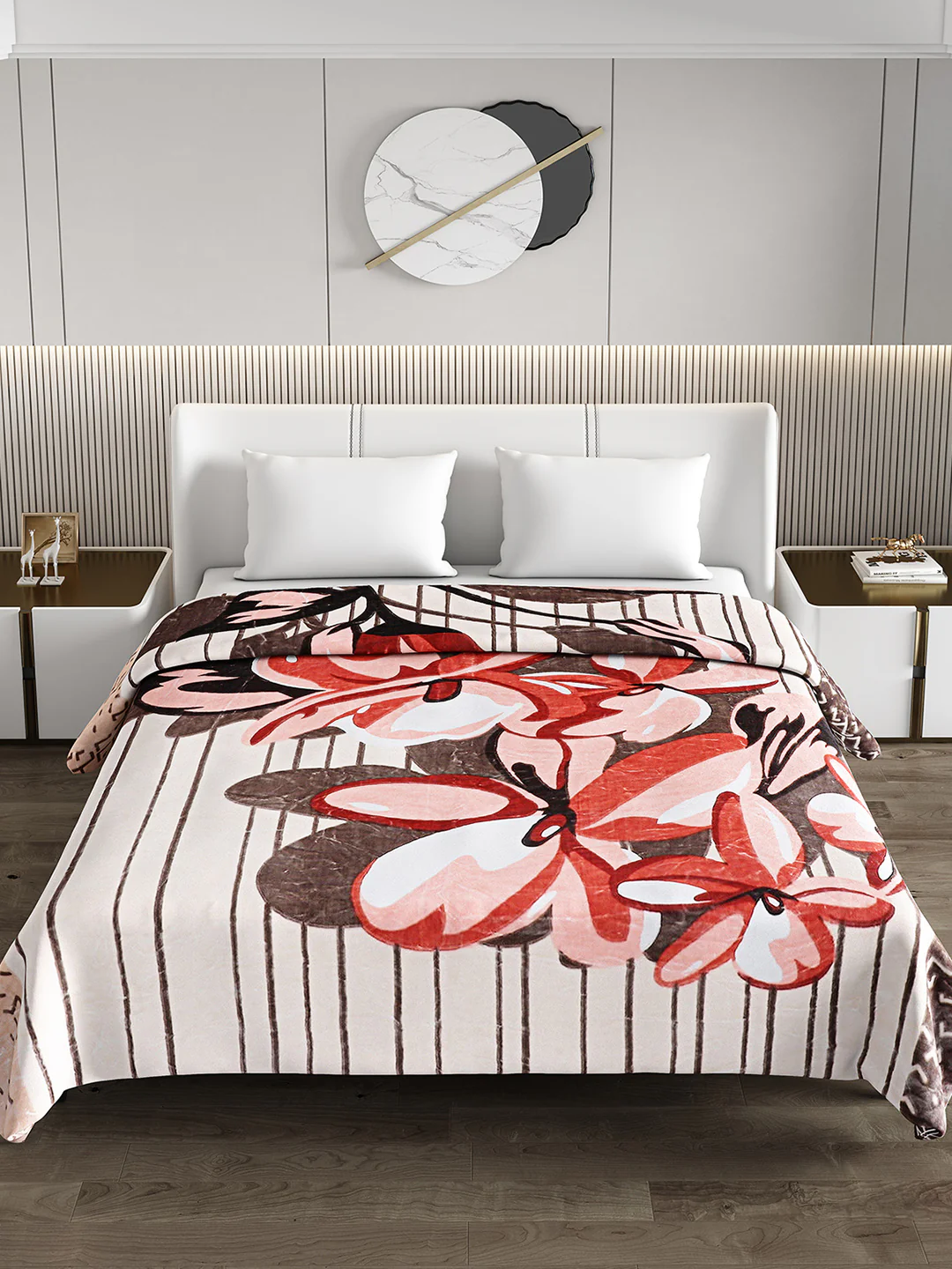 Printed Double Bed Blanket for Heavy Winter -3 Ply - Image 3