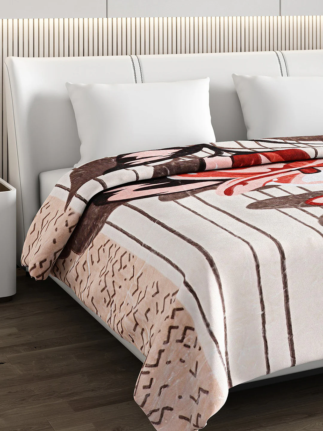 Printed Double Bed Blanket for Heavy Winter -3 Ply - Image 4