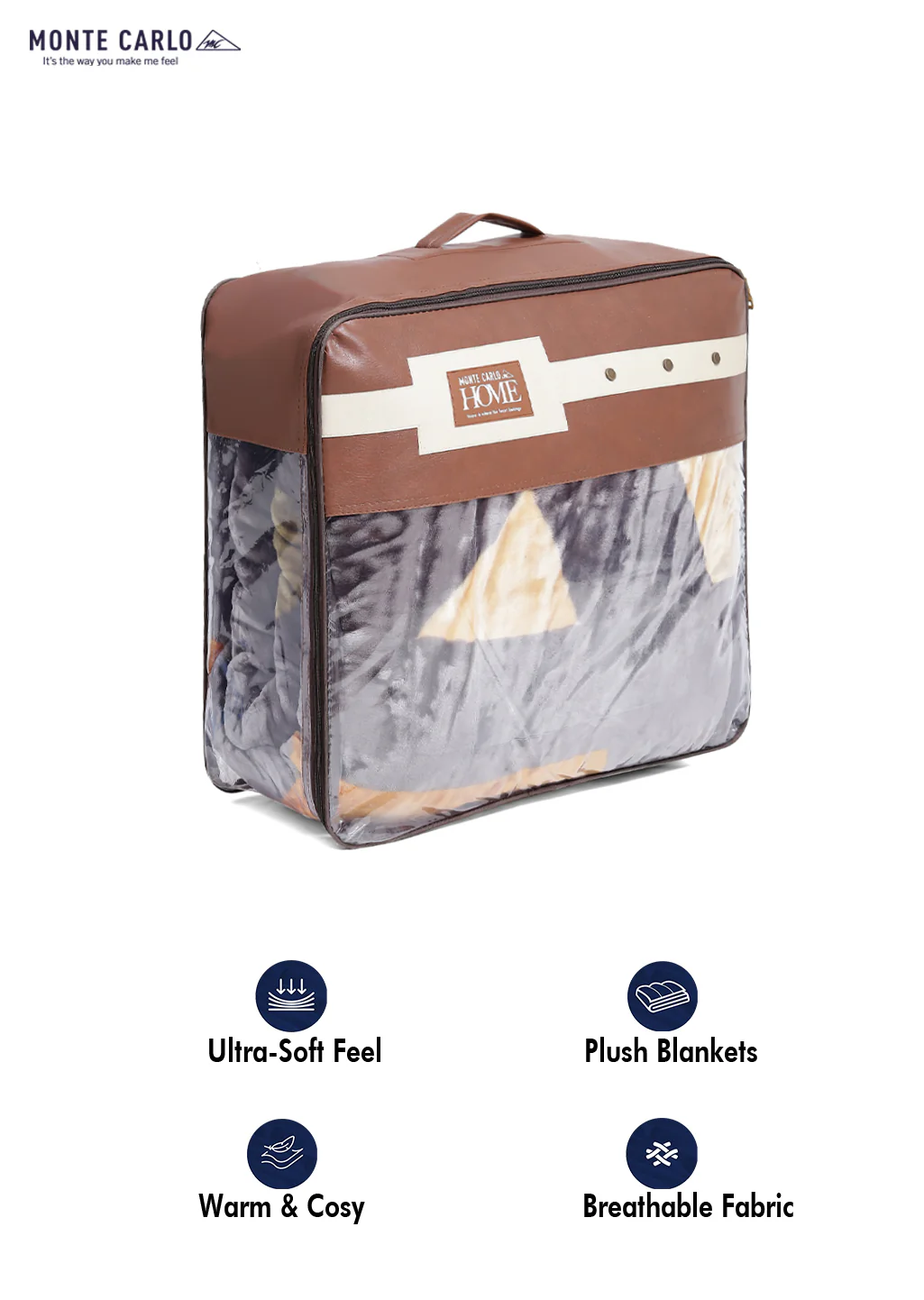 Printed Double Bed Blanket for Heavy Winter -3 Ply - Image 8