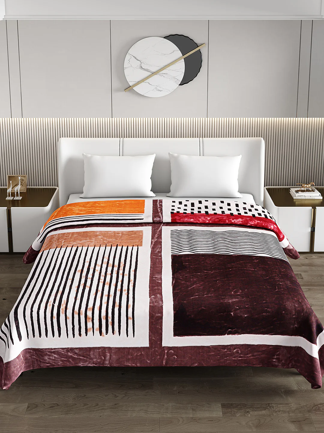 Printed Double Bed Blanket for Heavy Winter -3 Ply - Image 3