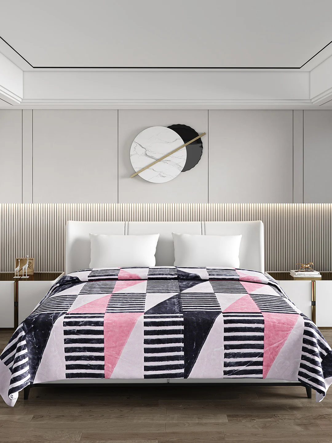 Printed Double Bed Blanket for Heavy Winter -3 Ply - Image 2