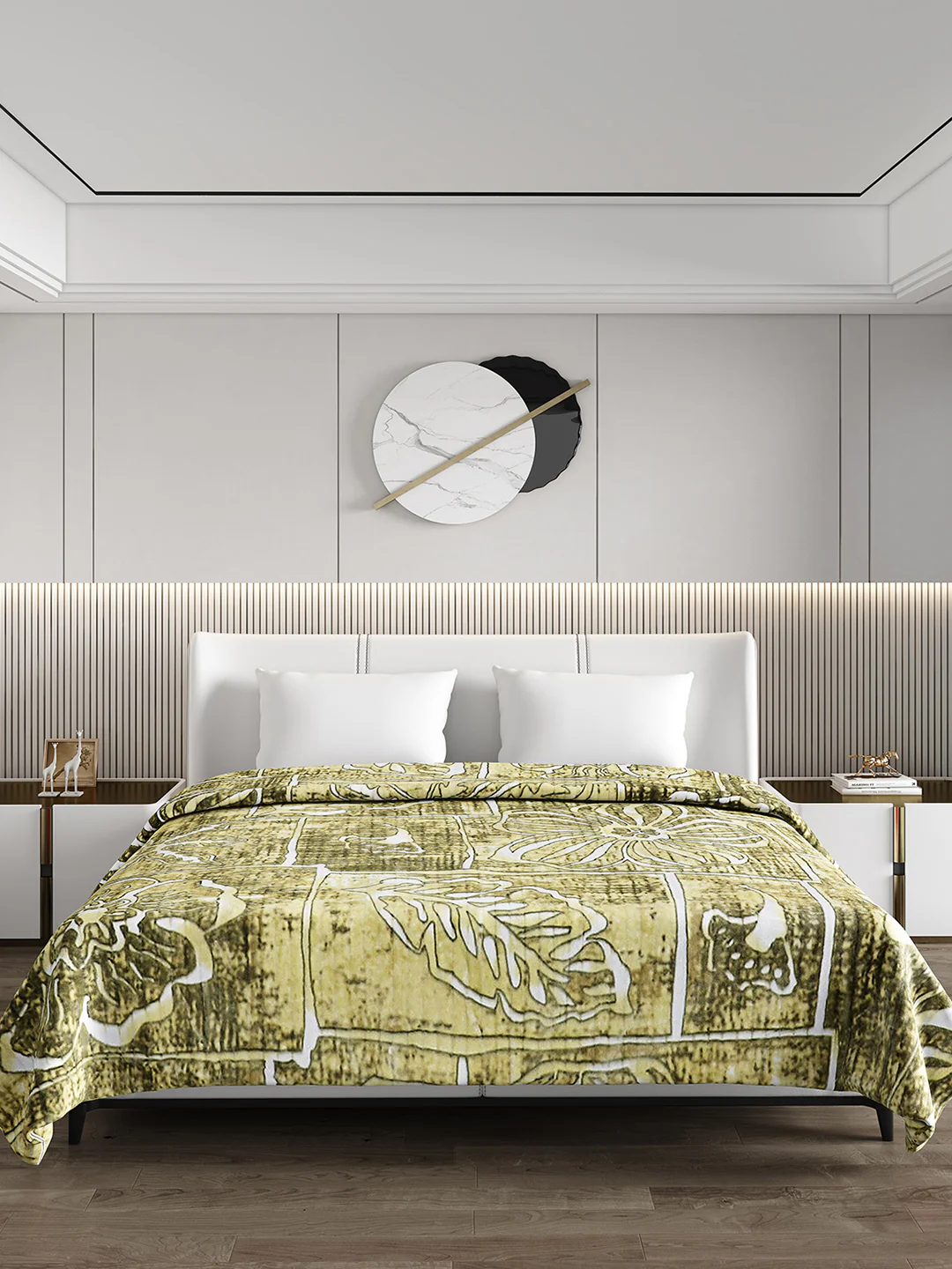 Printed Double Bed Blanket for Heavy Winter -3 Ply - Image 2