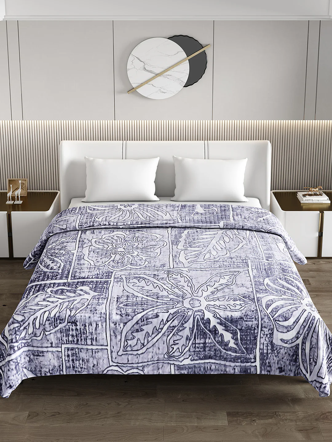 Printed Double Bed Blanket for Heavy Winter -3 Ply - Image 3