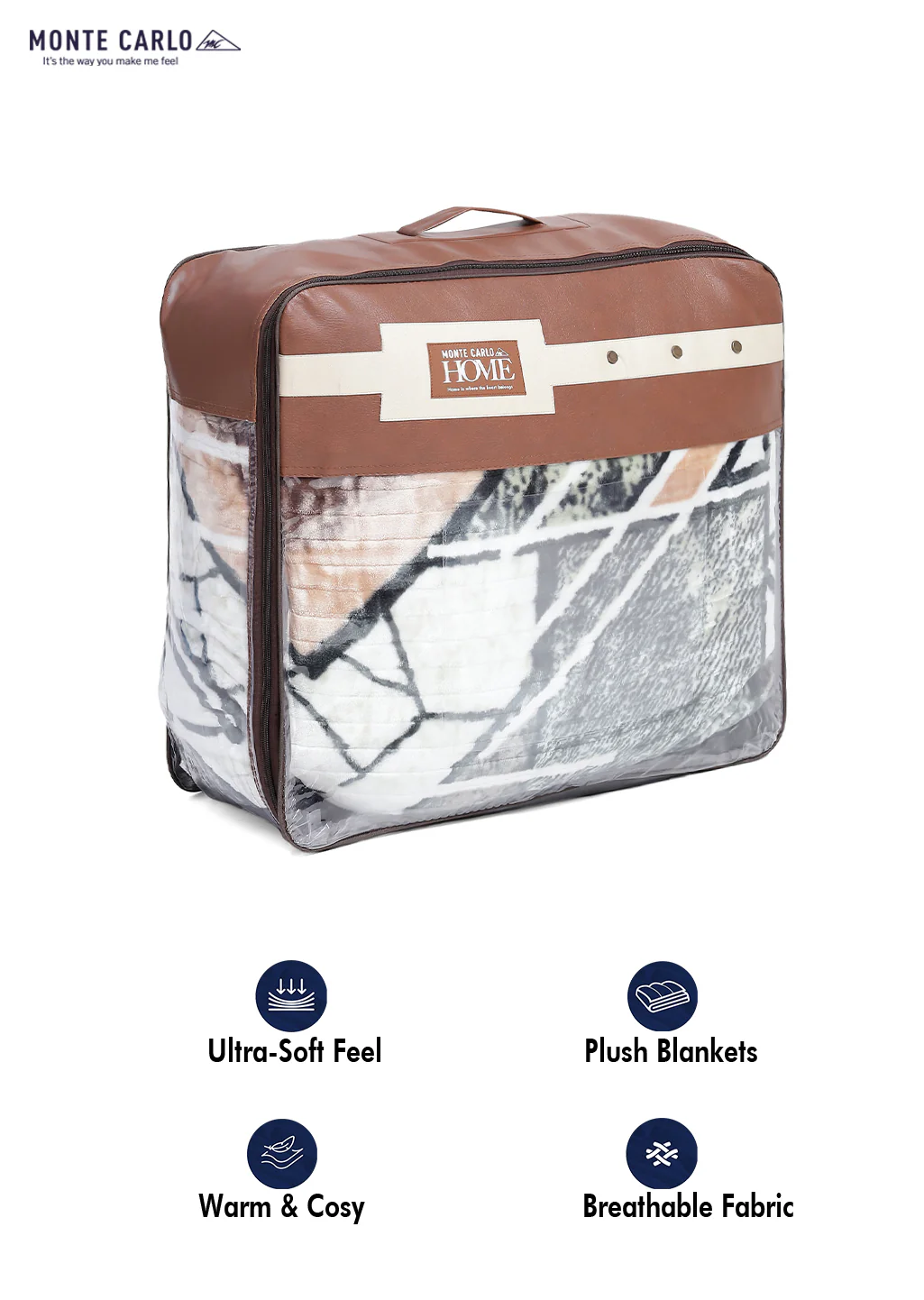 Printed Double Bed Blanket for Heavy Winter -3 Ply - Image 8