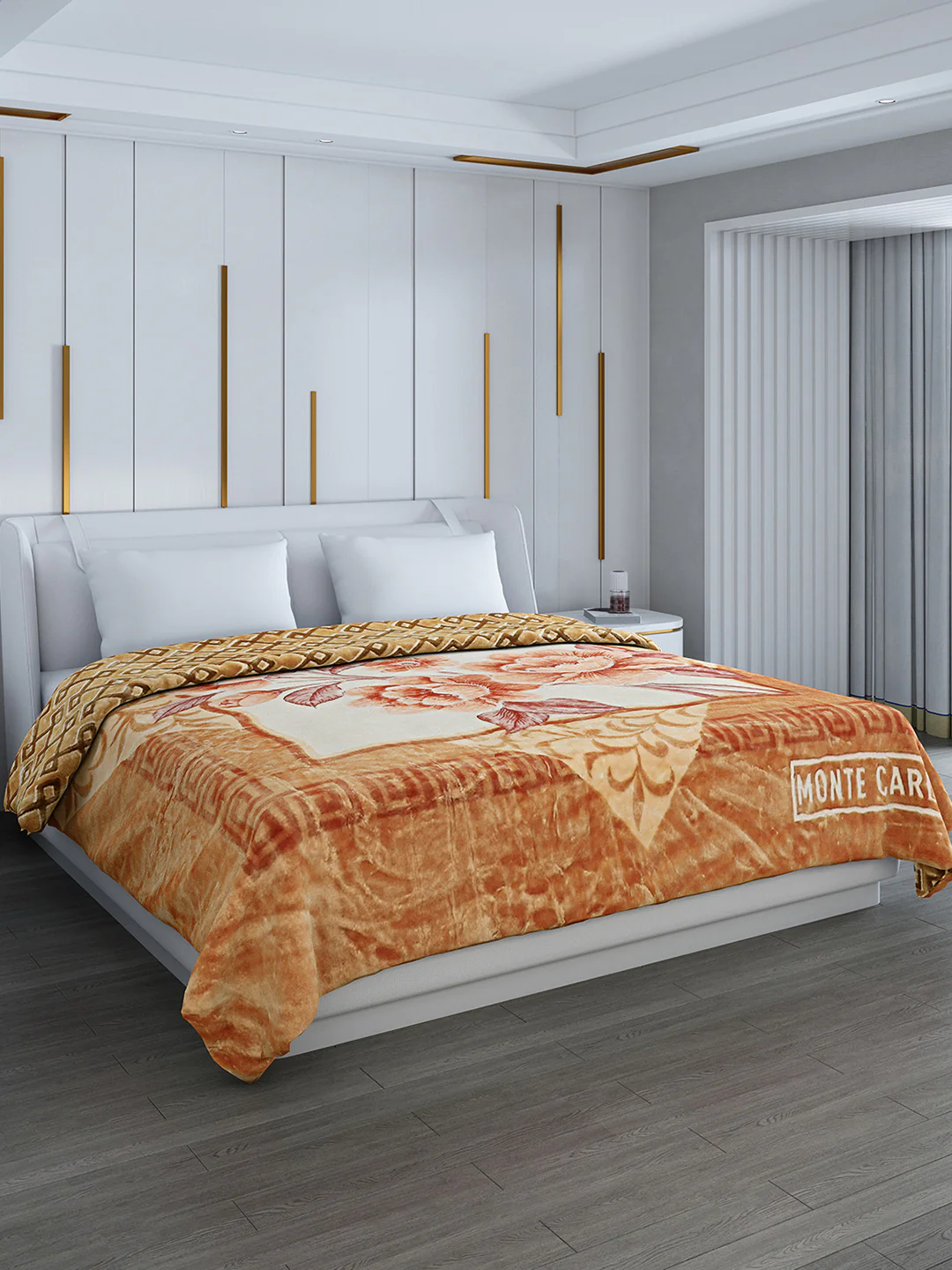 Printed Double Bed Blanket for Heavy Winter -3 Ply - Image 4