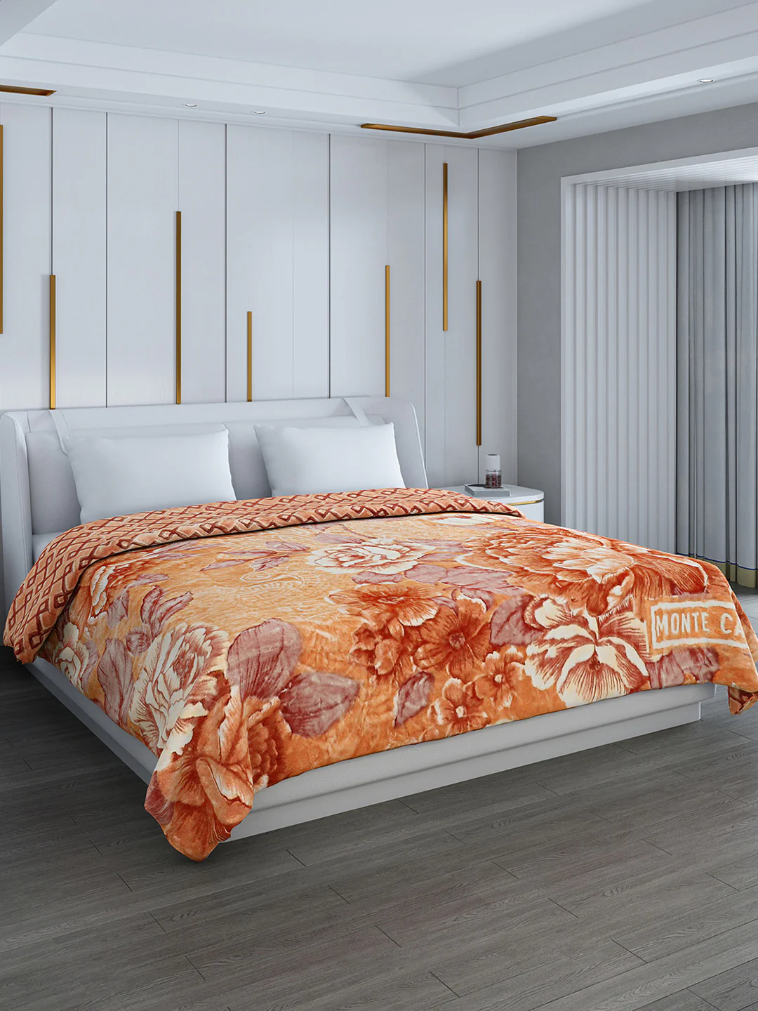 Printed Double Bed Blanket for Heavy Winter -3 Ply - Image 4
