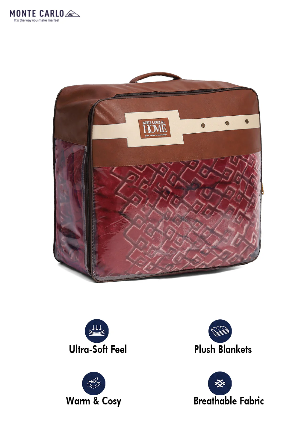 Printed Double Bed Blanket for Heavy Winter -3 Ply - Image 12