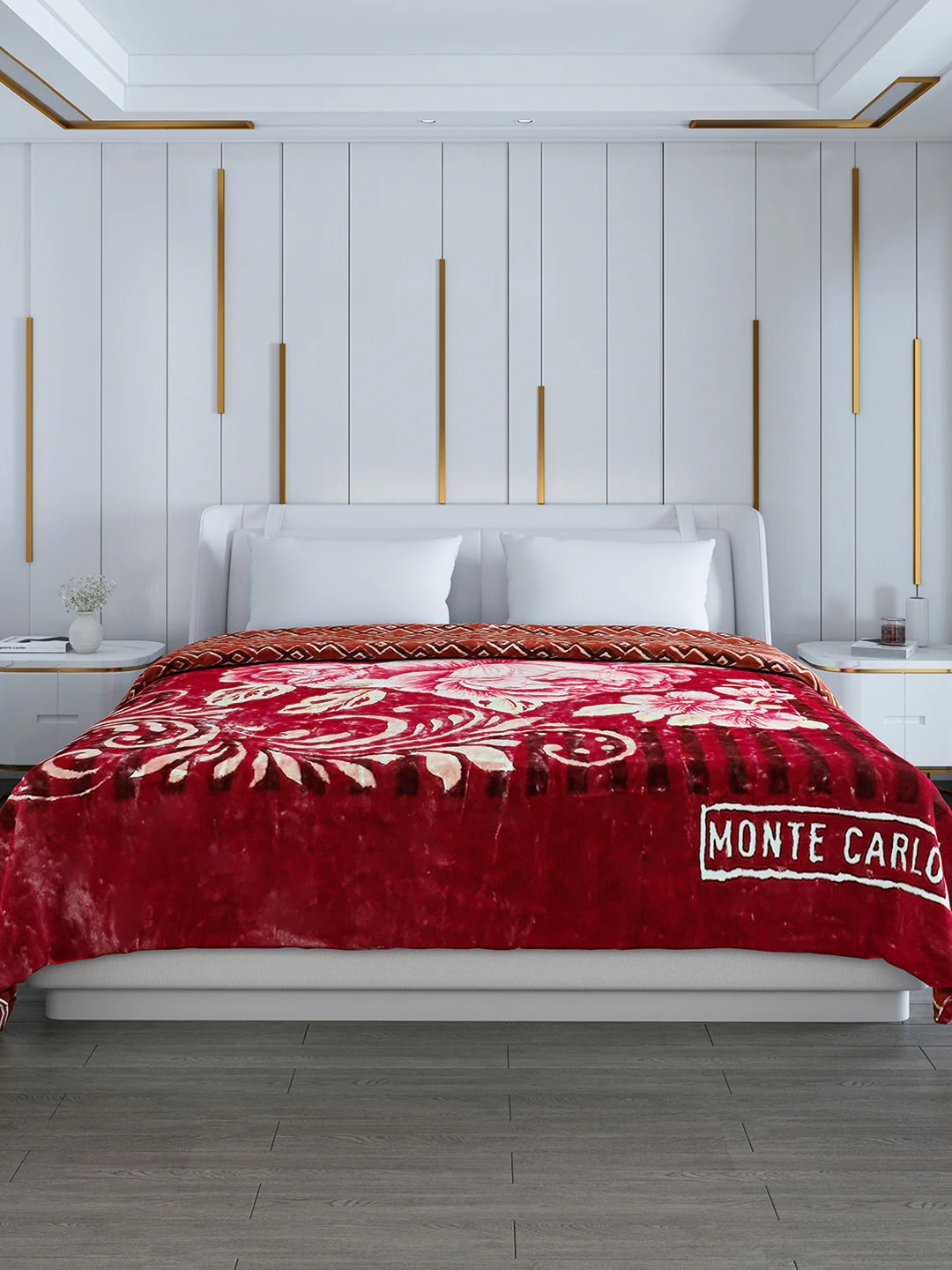 Printed Double Bed Blanket for Heavy Winter -3 Ply - Image 2