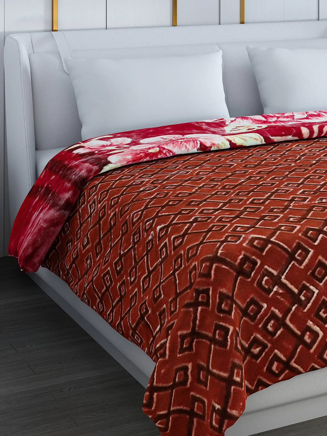 Printed Double Bed Blanket for Heavy Winter -3 Ply - Image 6