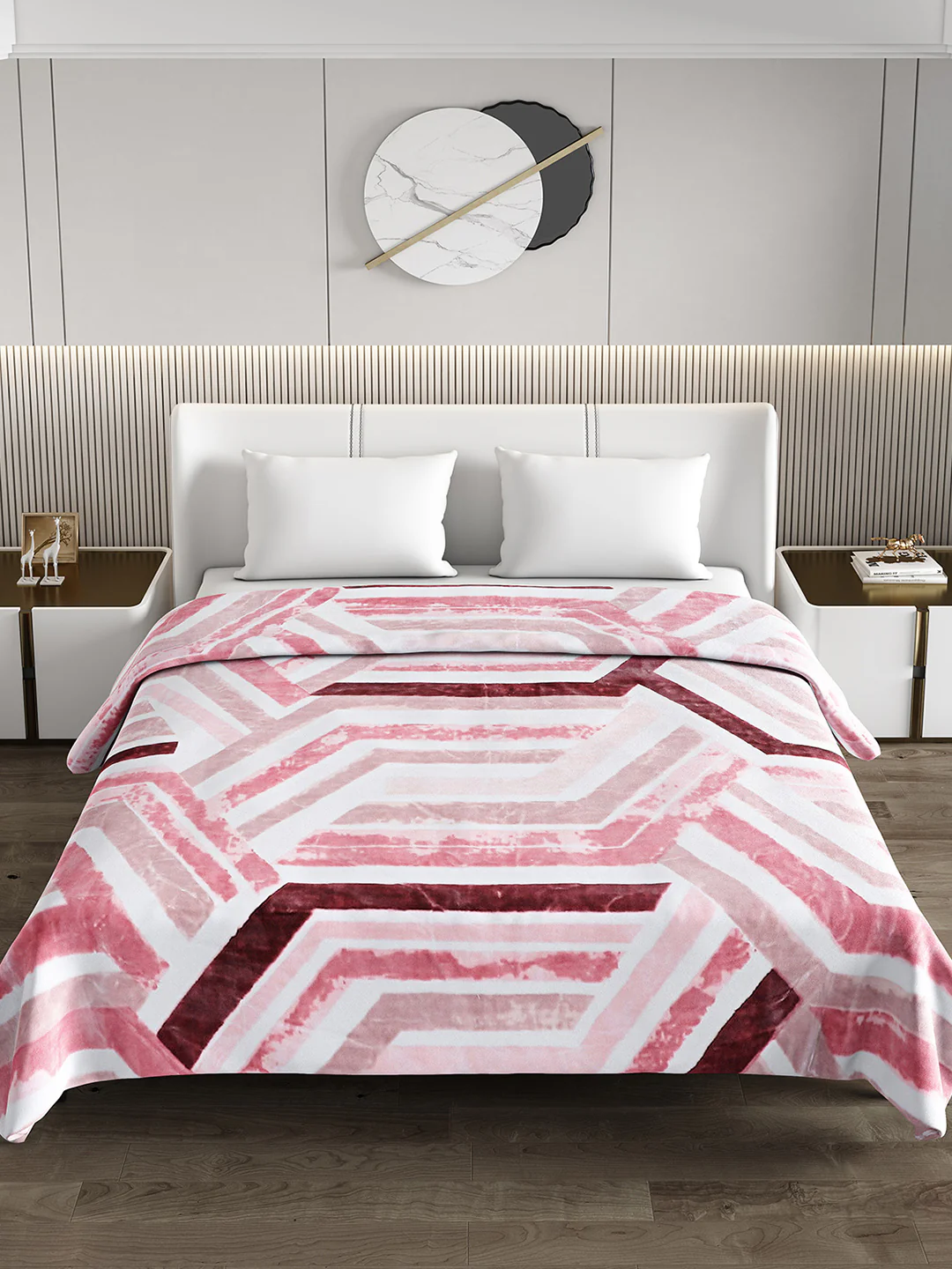Printed Double Bed Blanket for Heavy Winter -3 Ply - Image 3