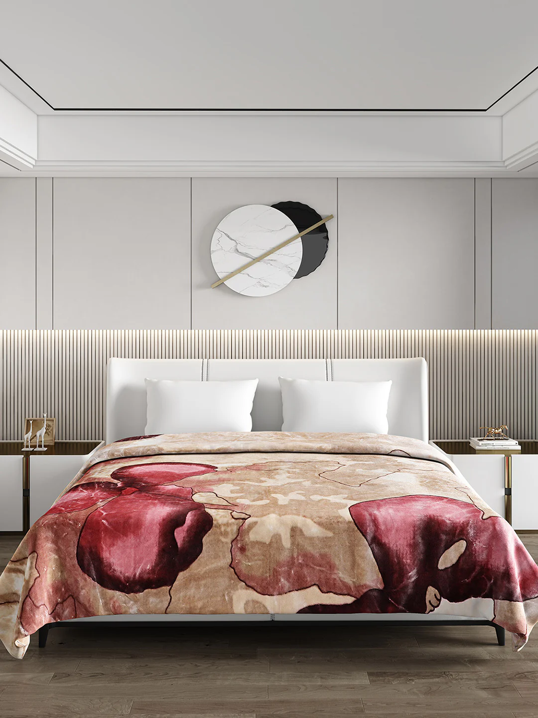 Printed Double Bed Blanket for Heavy Winter -3 Ply - Image 2