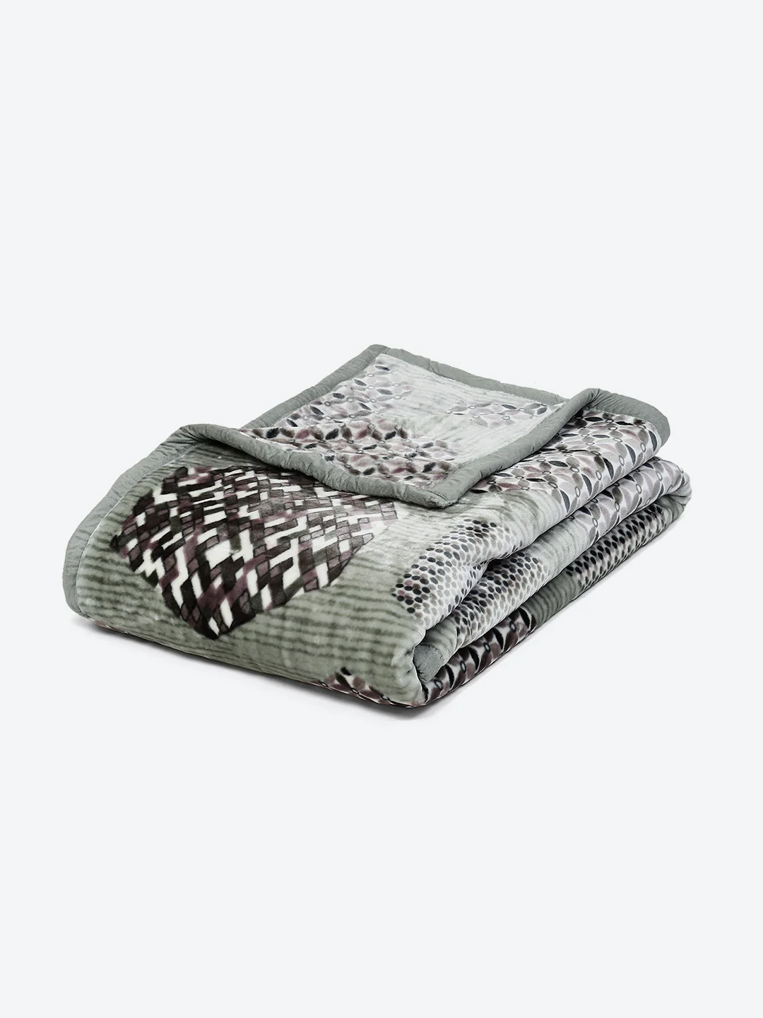Printed Double Bed Blanket for Mild Winter -1 Ply - Image 5