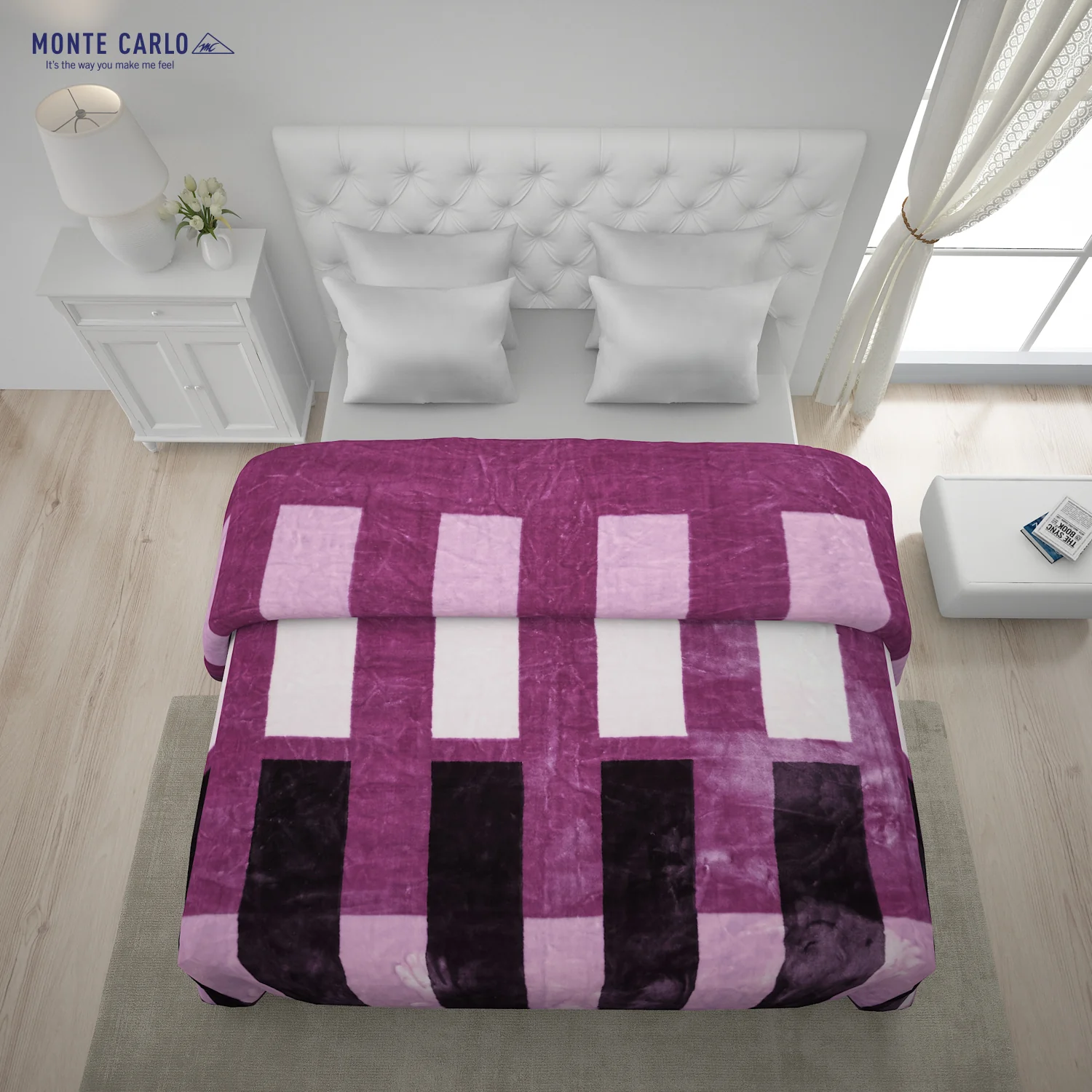 Printed Double Bed Blanket for Mild Winter -1 Ply - Image 3