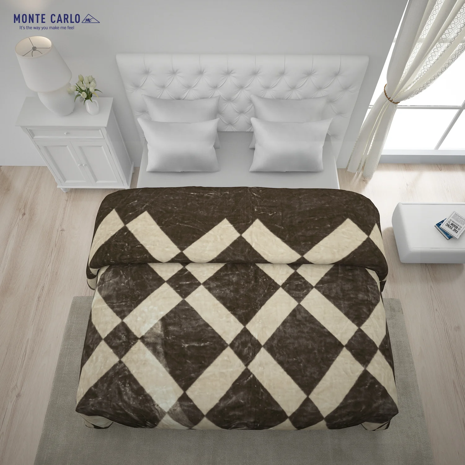 Printed Double Bed Blanket for Mild Winter -1 Ply - Image 3