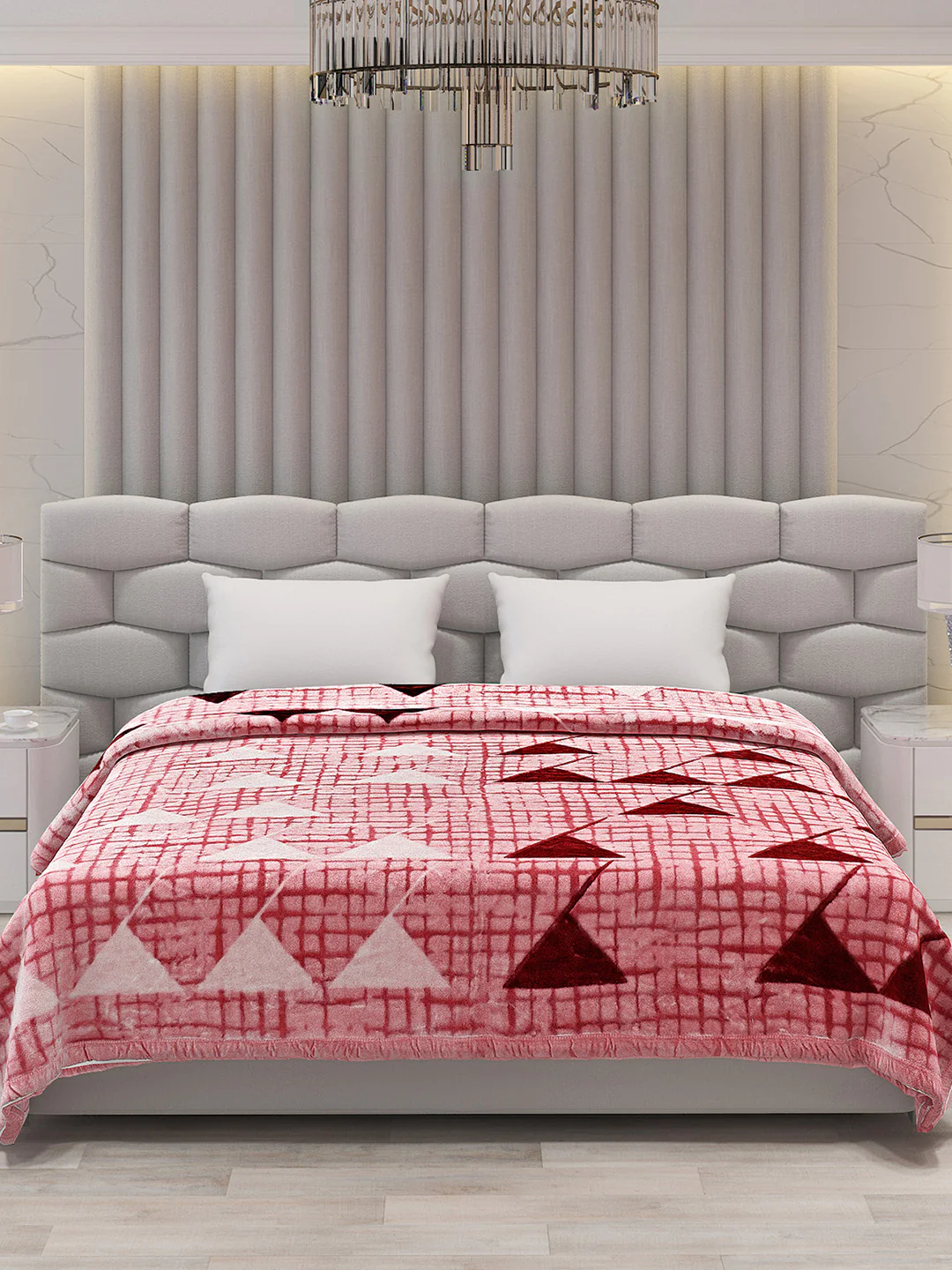 Printed Double Bed Blanket for Mild Winter -1 Ply - Image 3
