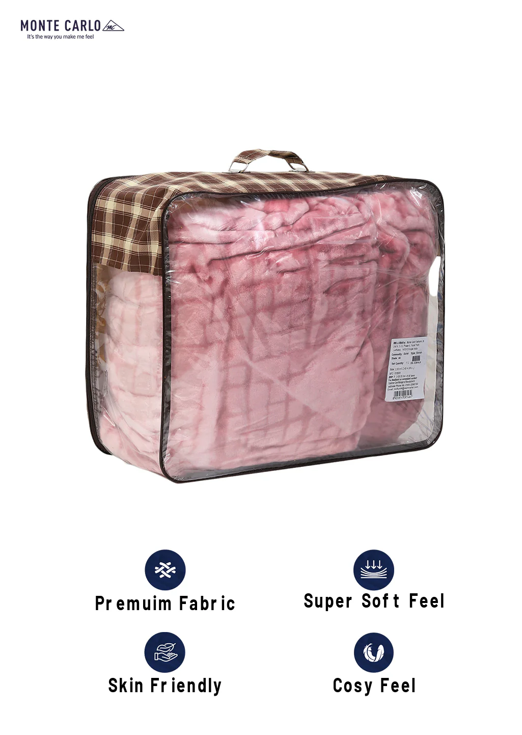 Printed Double Bed Blanket for Mild Winter -1 Ply - Image 8