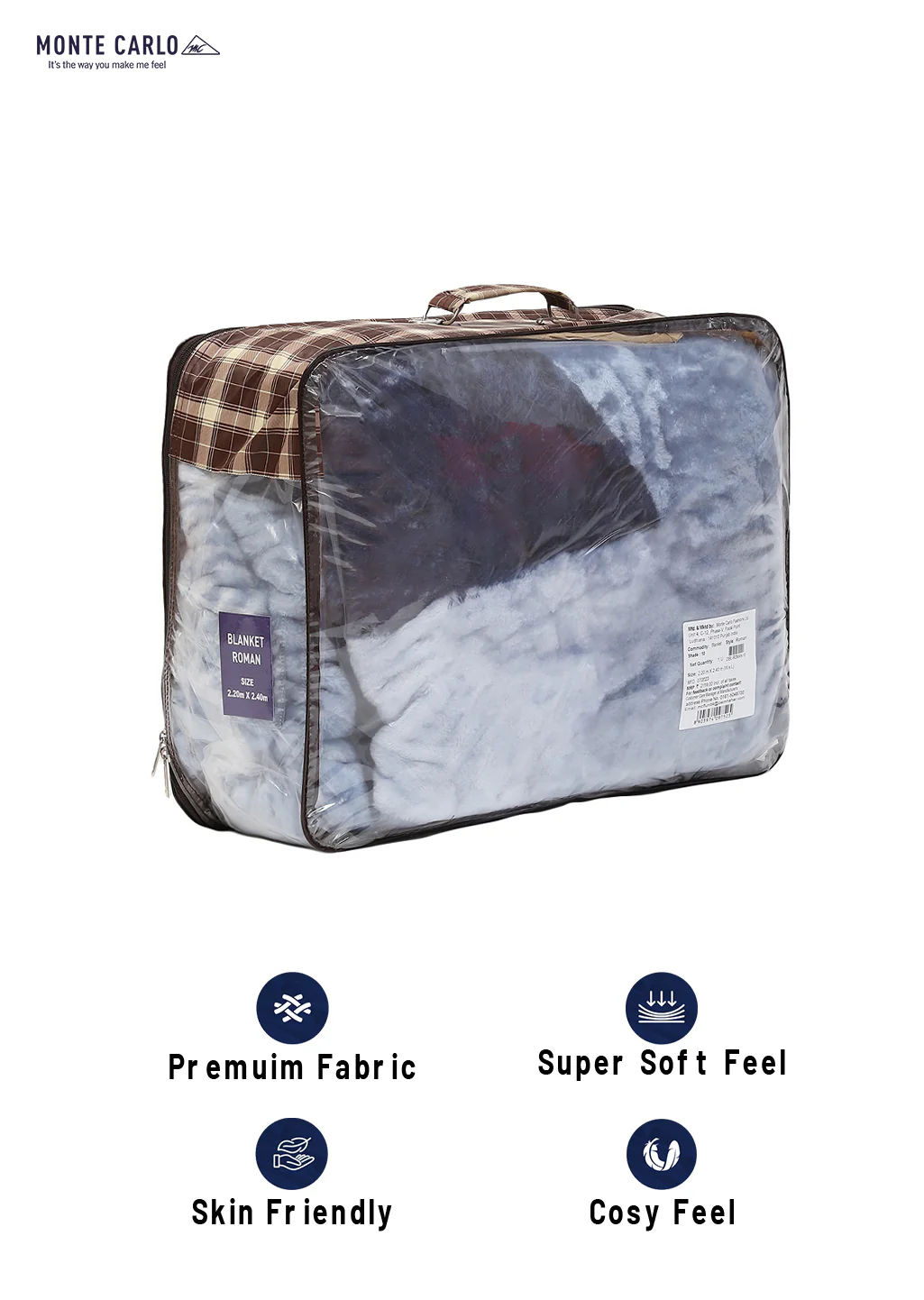 Printed Double Bed Blanket for Mild Winter -1 Ply - Image 8