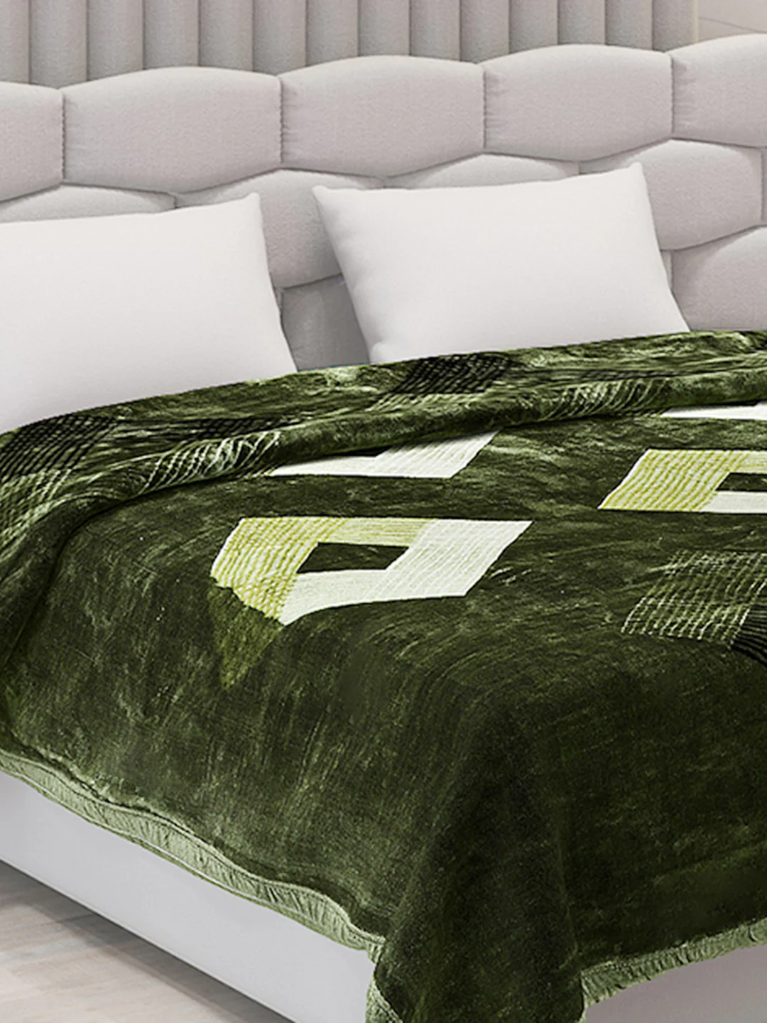 Printed Double Bed Blanket for Mild Winter -1 Ply - Image 4