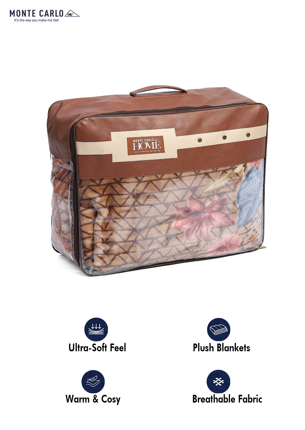 Printed Double Bed Blanket for Mild Winter -1 Ply - Image 8